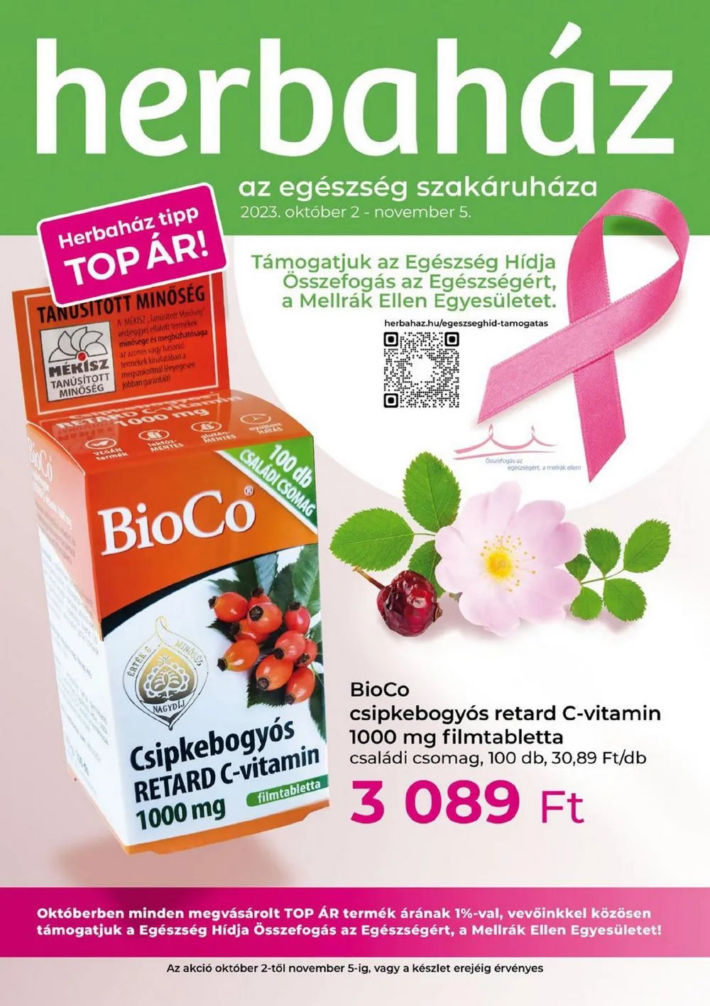Herbahaz akciós újság 10.02–11.05