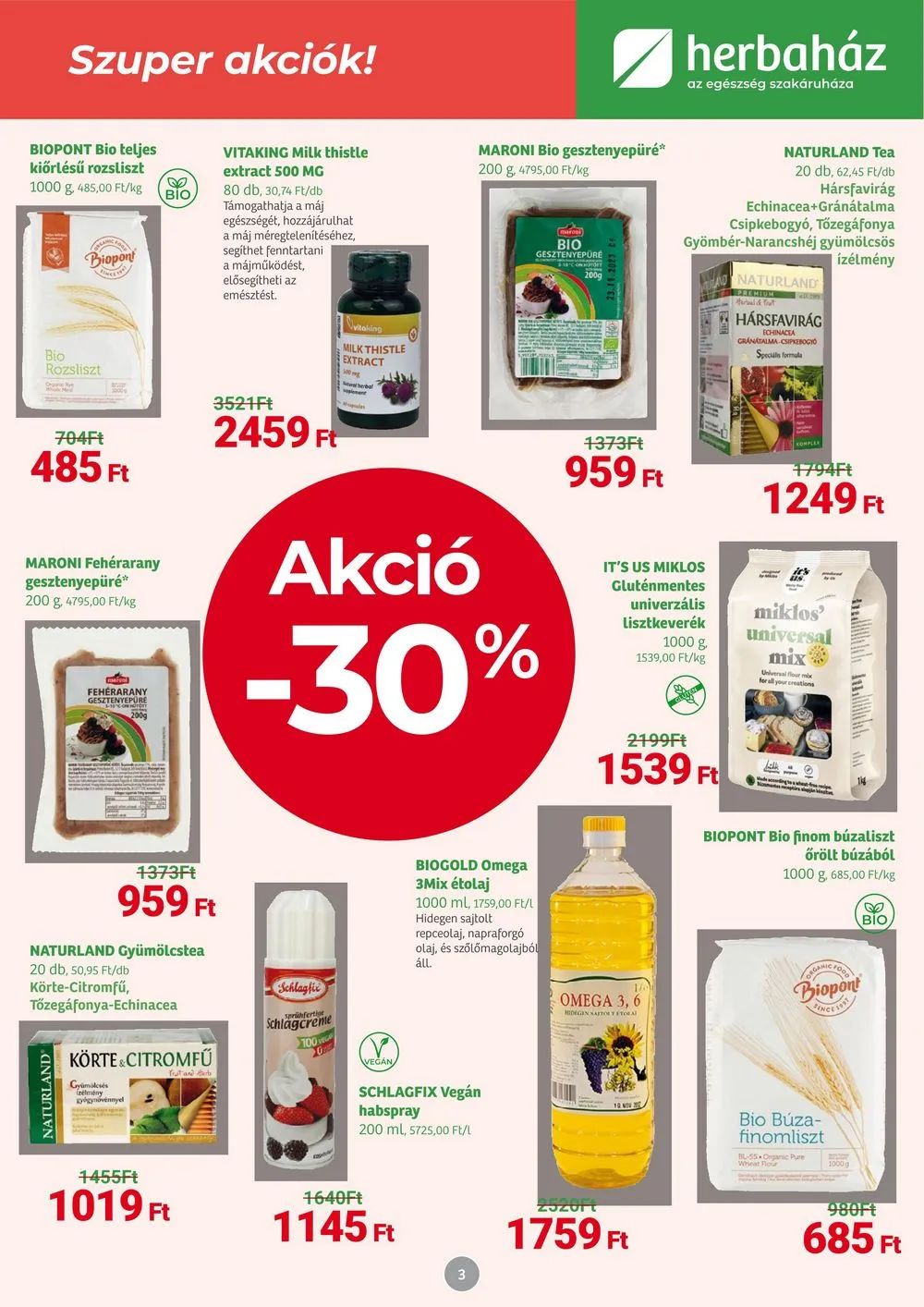 Herbahaz akciós újság 12.04–01.07 – 3. oldal