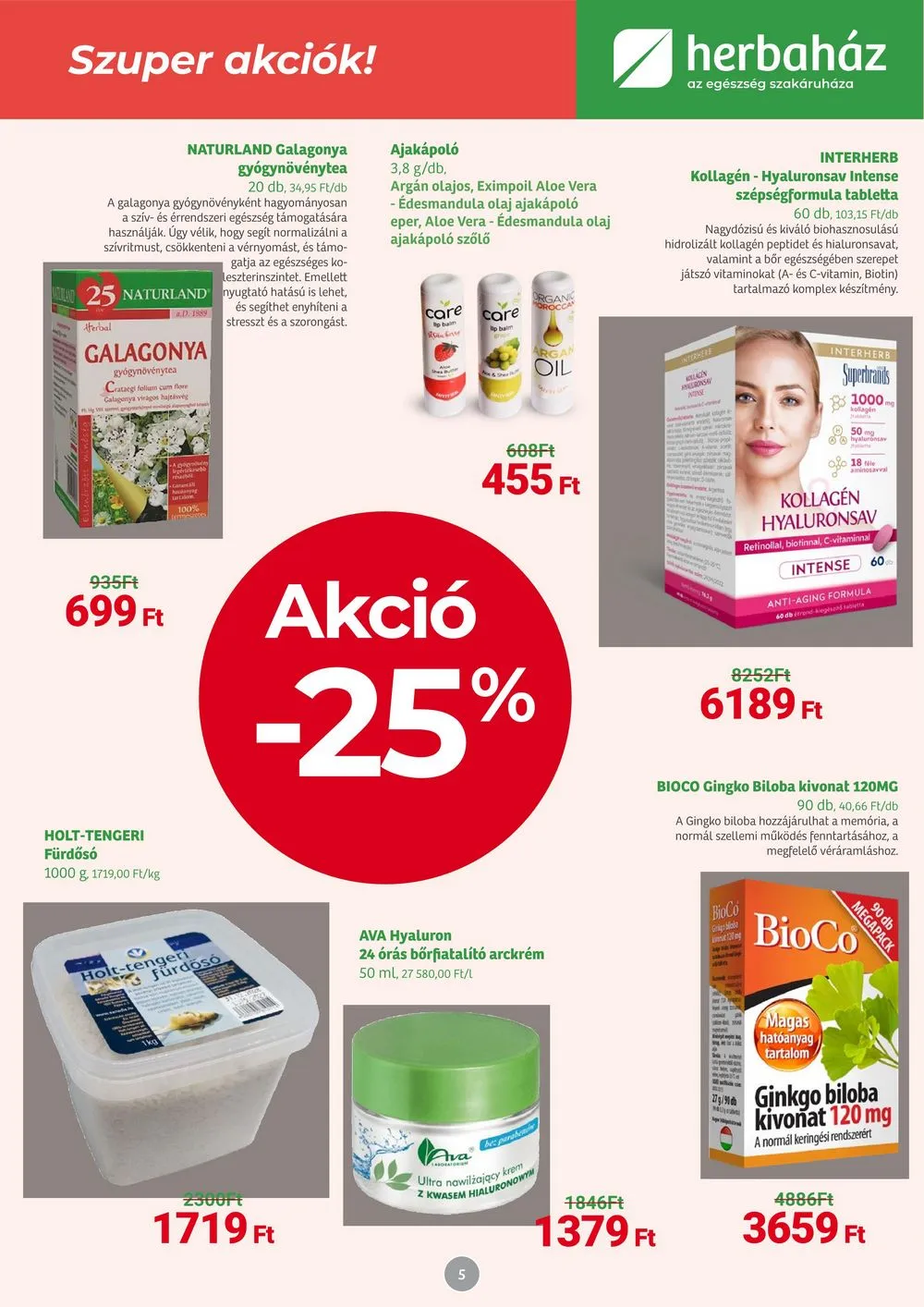 Herbahaz akciós újság 12.04–01.07 – 5. oldal