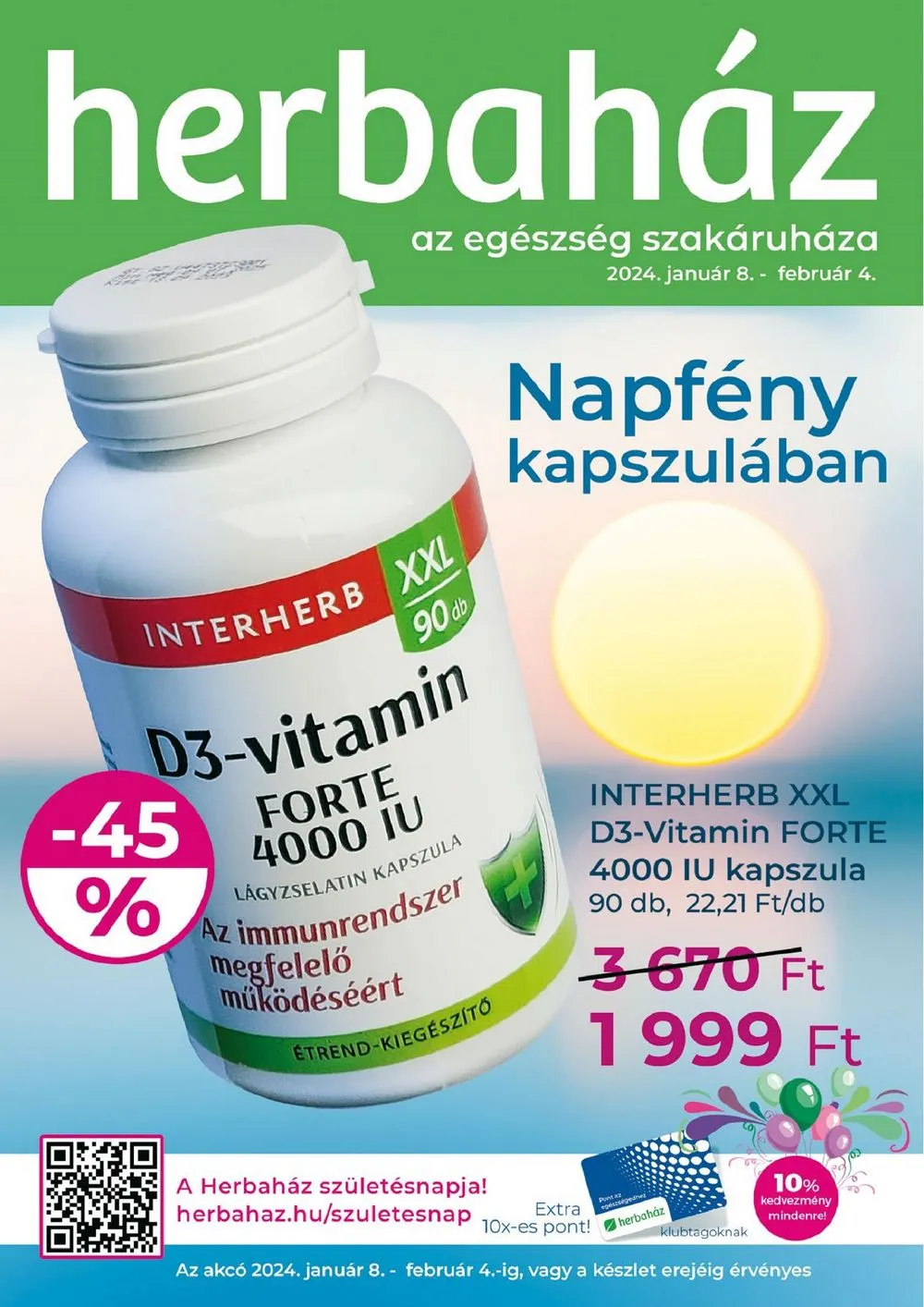 Herbahaz akciós újság 01.08–02.04