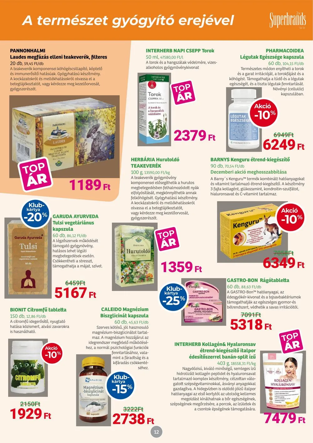 Herbahaz akciós újság 01.08–02.04 – 12. oldal