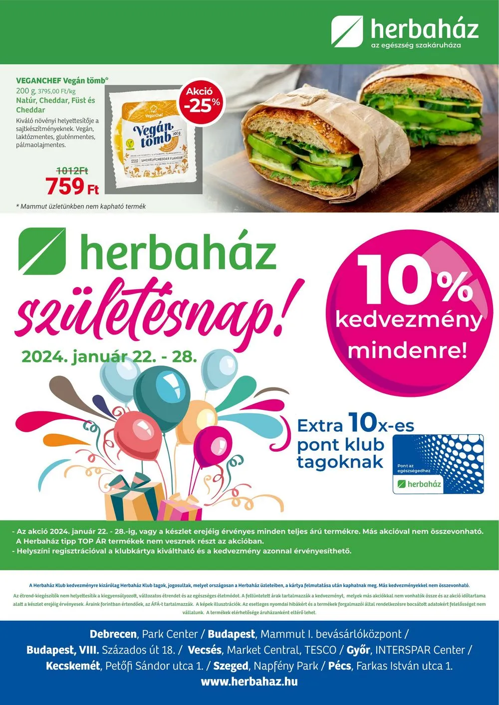 Herbahaz akciós újság 01.08–02.04 – 16. oldal