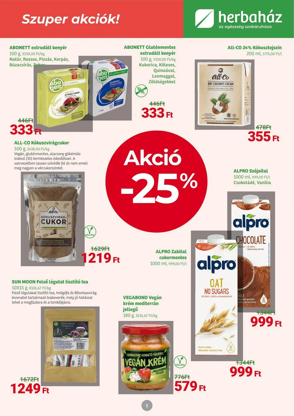 Herbahaz akciós újság 01.08–02.04 – 5. oldal