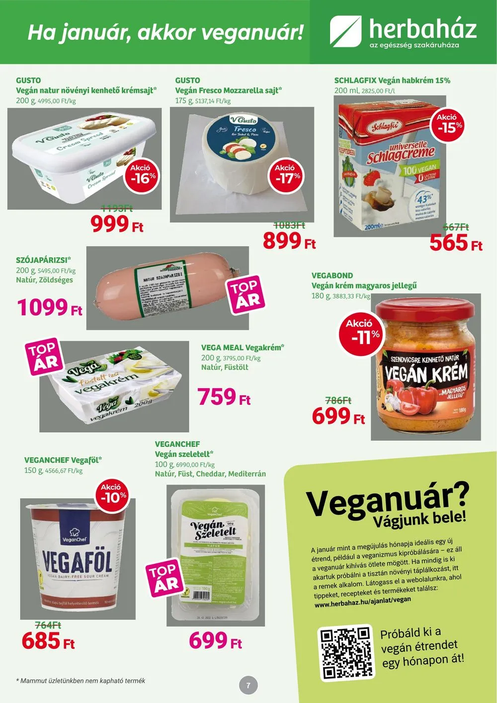 Herbahaz akciós újság 01.08–02.04 – 7. oldal