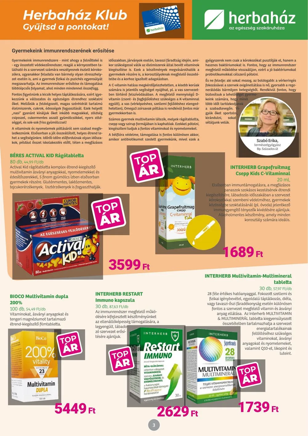 Herbahaz akciós újság 02.05–03.03 – 3. oldal