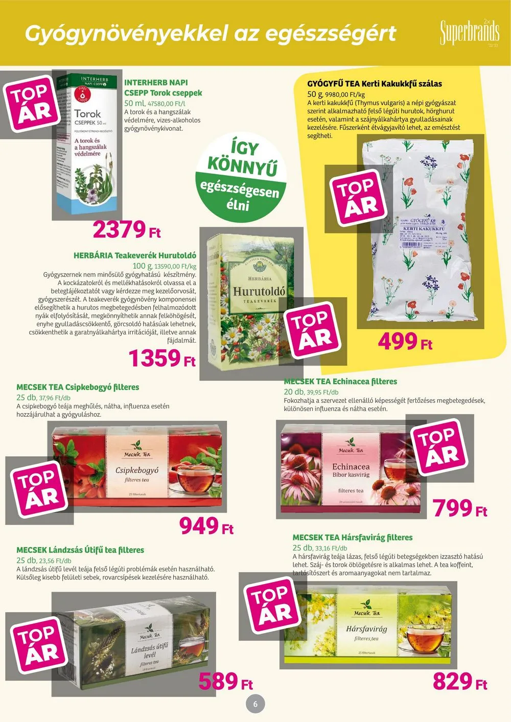 Herbahaz akciós újság 02.05–03.03 – 6. oldal