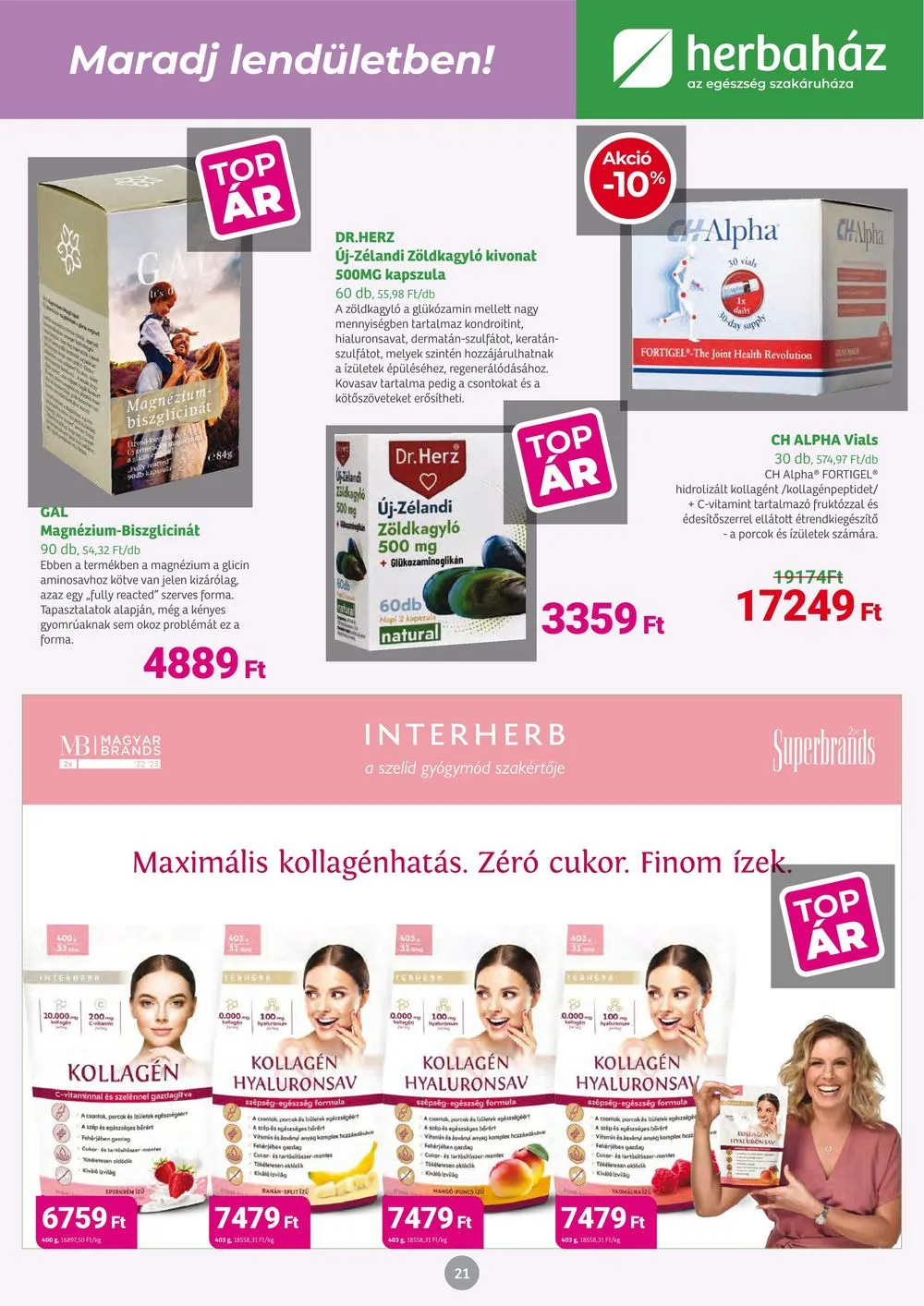 Herbahaz akciós újság 03.04–04.07 – 21. oldal