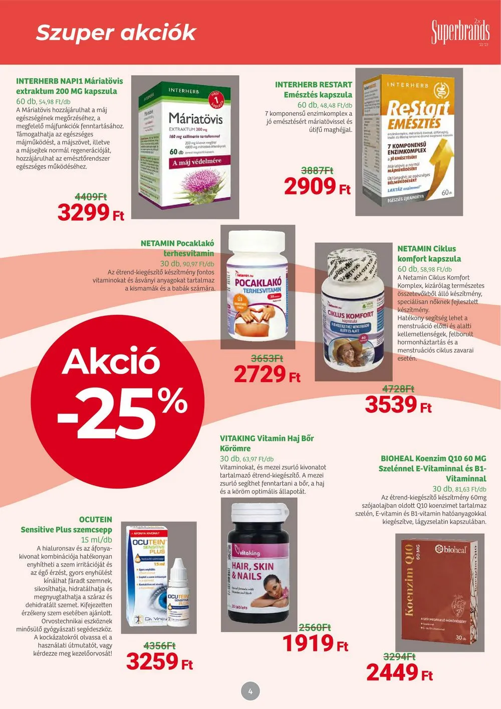 Herbahaz akciós újság 03.04–04.07 – 4. oldal