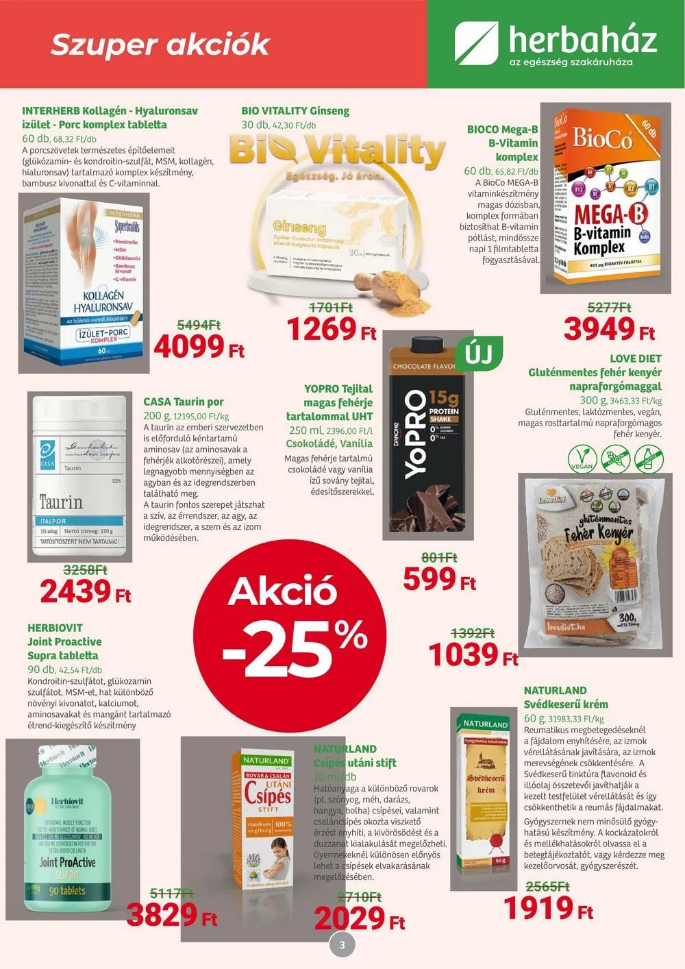 Herbahaz akciós újság 04.08–05.05 – 3. oldal