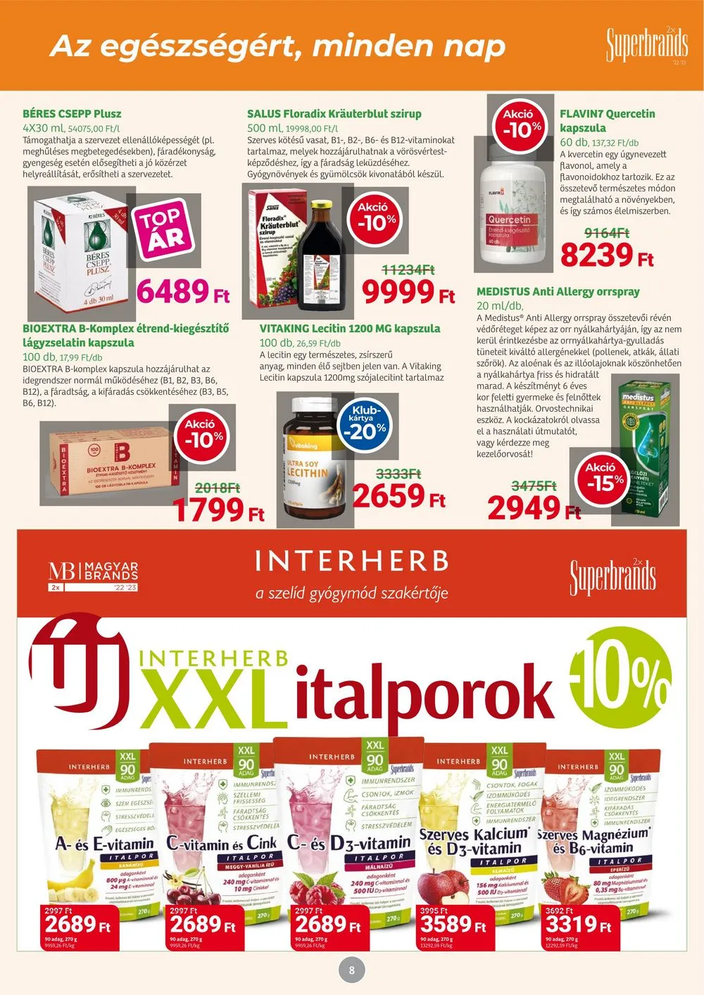 Herbahaz akciós újság 05.06–06.02 – 8. oldal