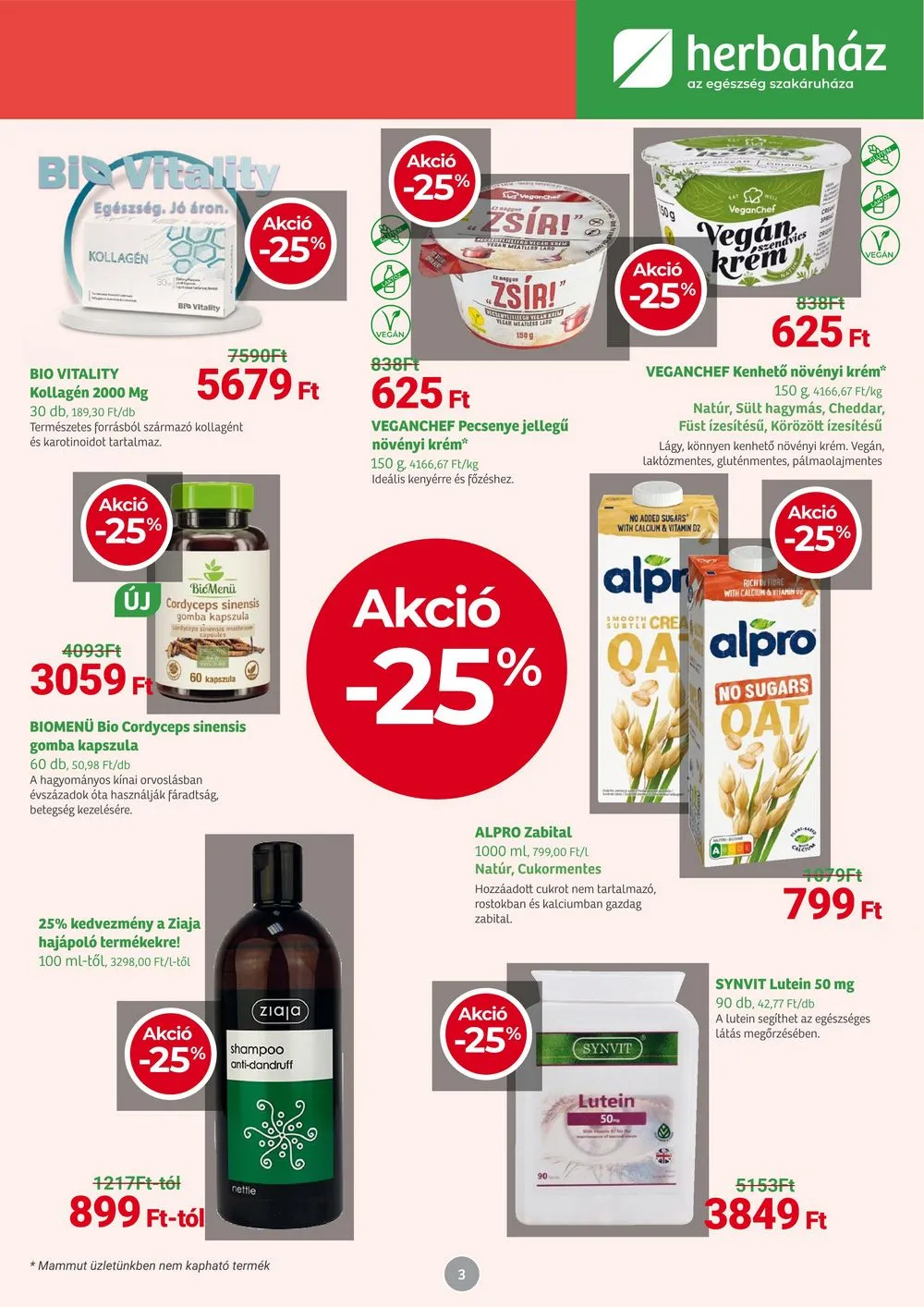 Herbahaz akciós újság 08.05–09.01 – 3. oldal