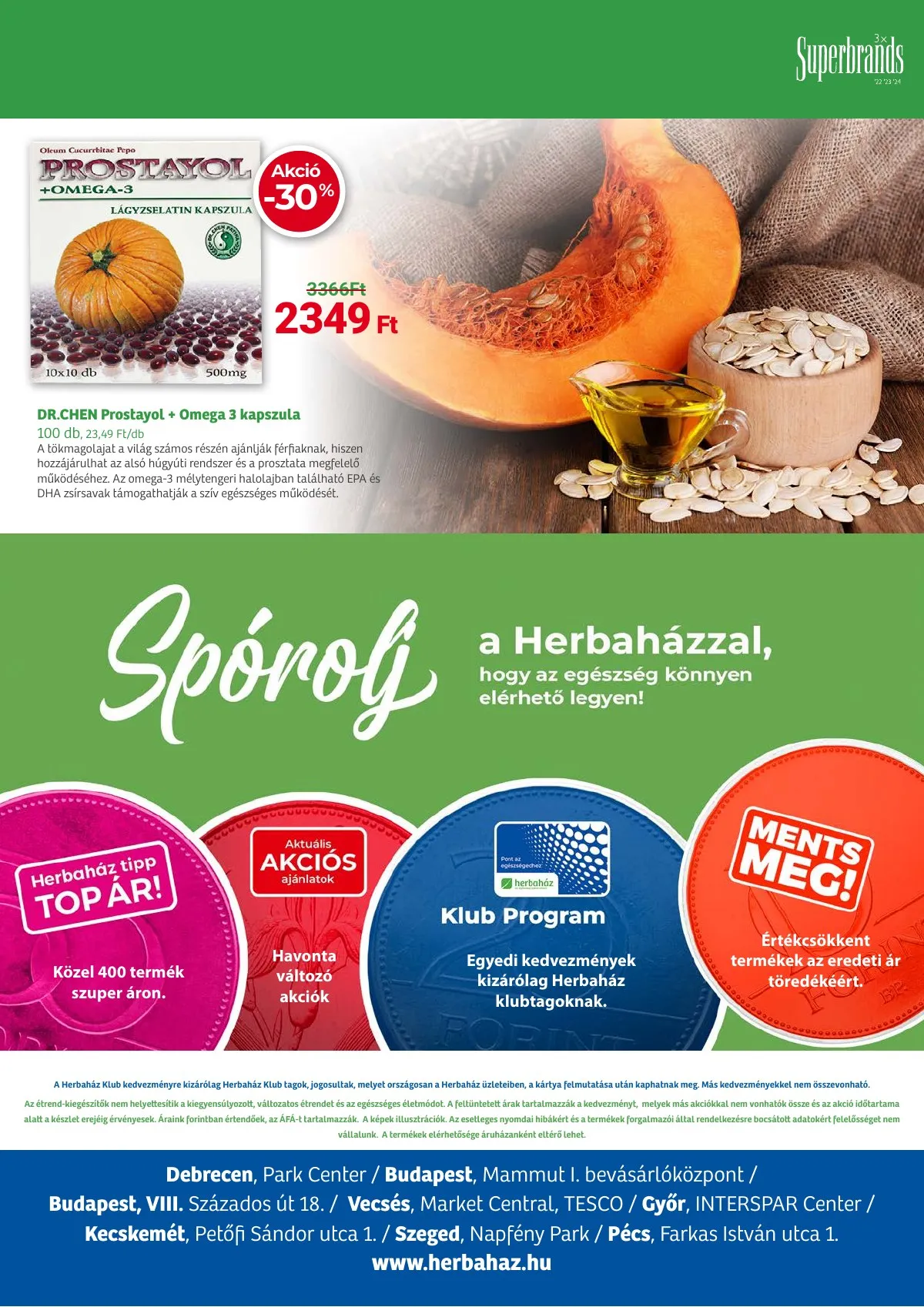 Herbahaz akciós újság 11.04–12.01 – 16. oldal