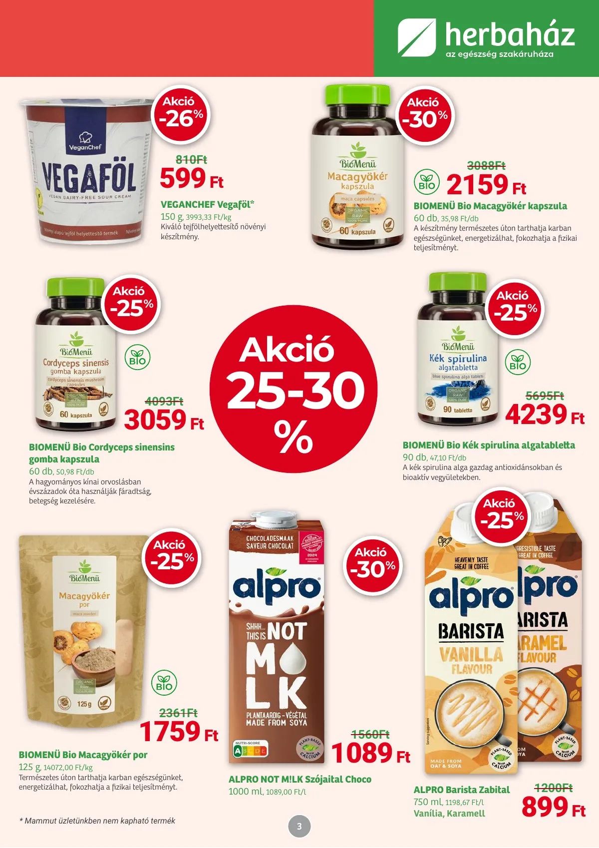 Herbahaz akciós újság 11.04–12.01 – 3. oldal