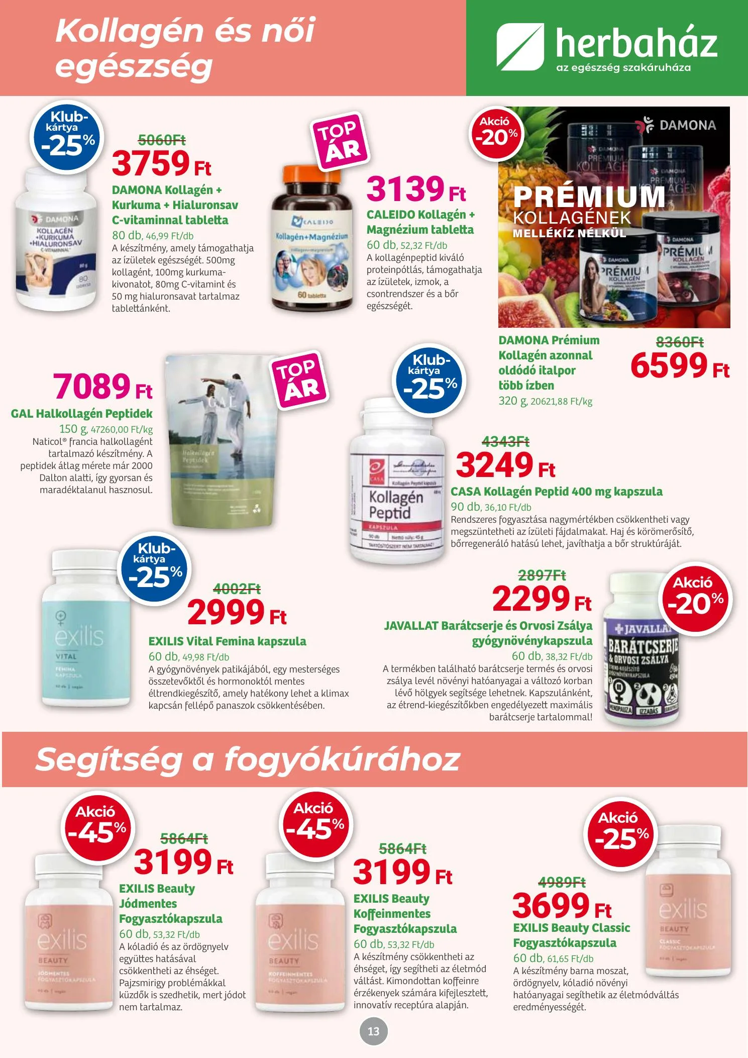Herbahaz akciós újság 07.07–08.03 – 13. oldal