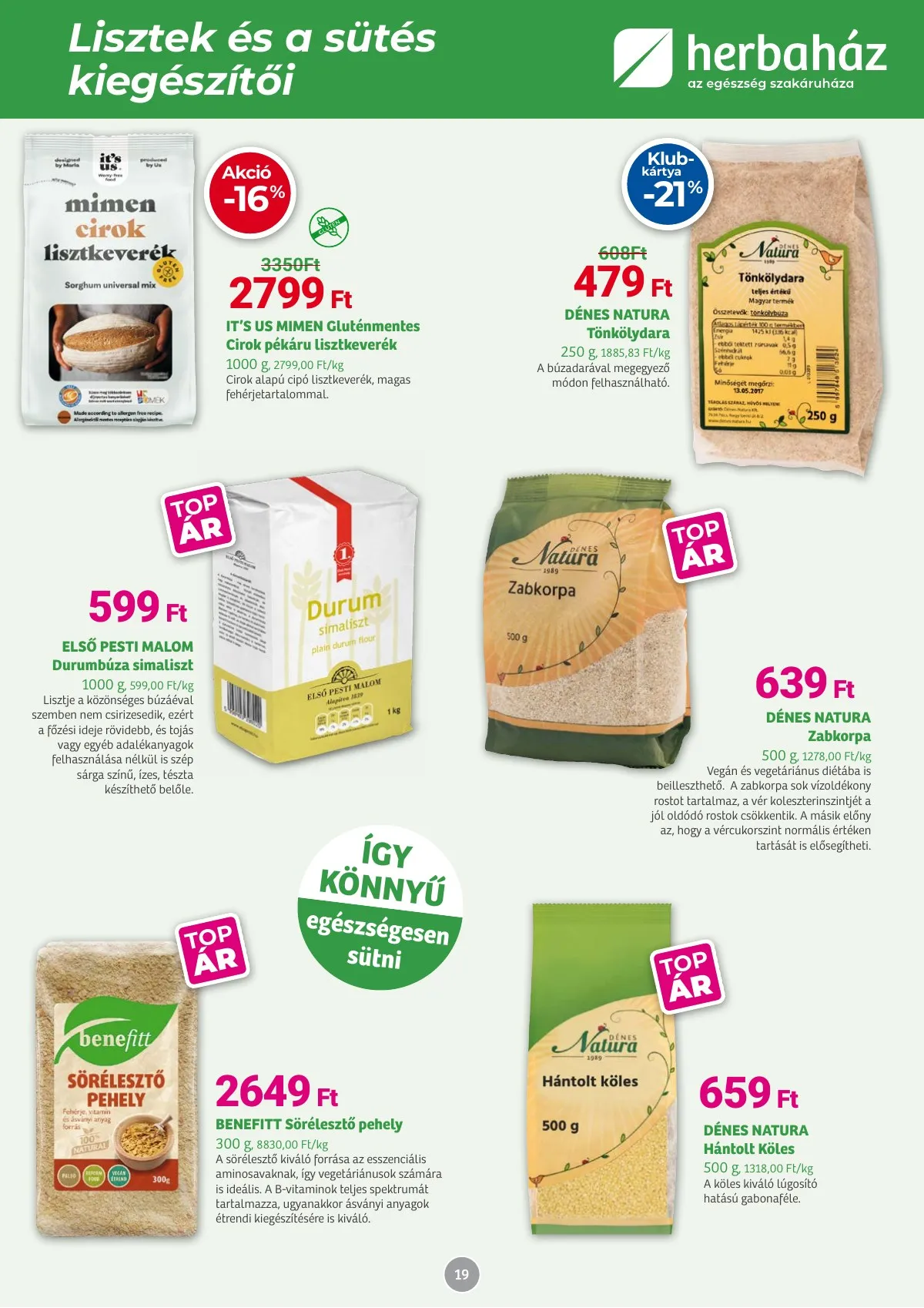 Herbahaz akciós újság 09.01–10.05 – 19. oldal