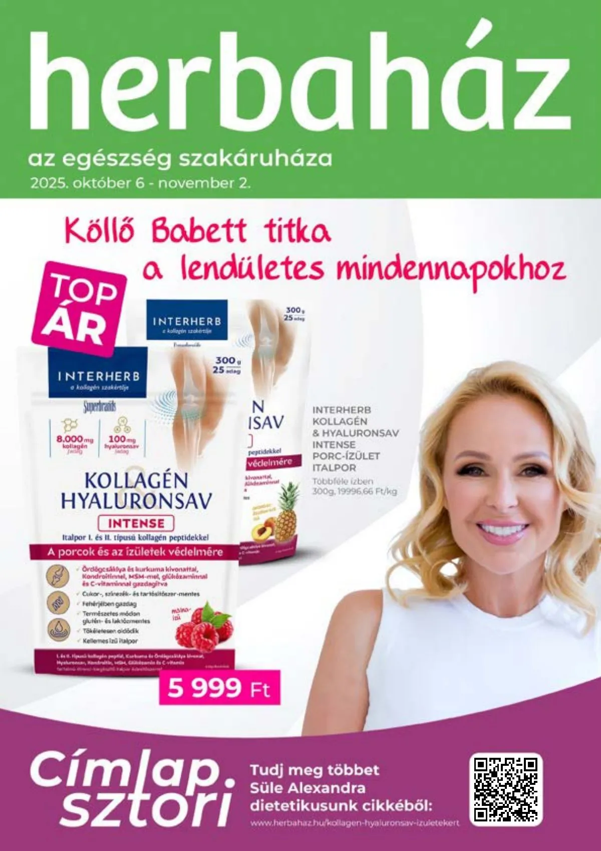 Herbahaz akciós újság 10.06–11.02