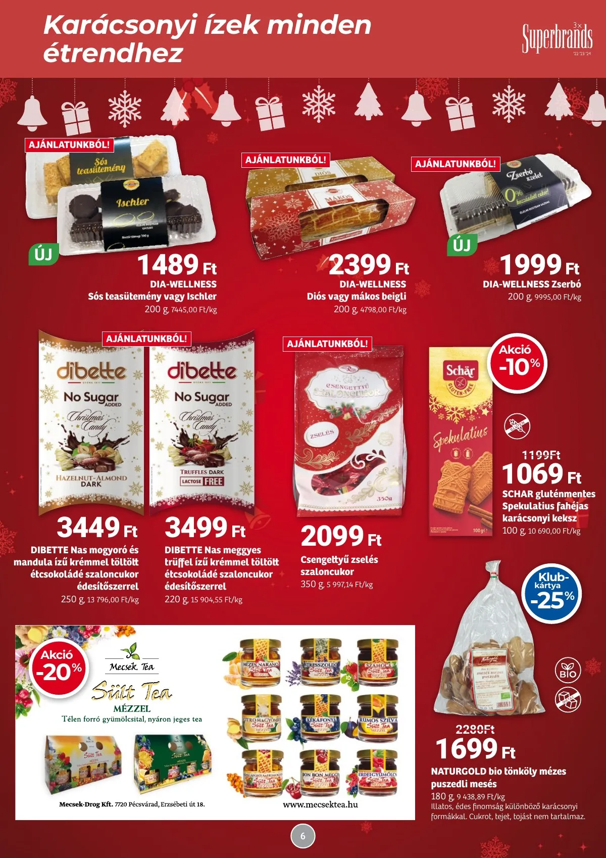 Herbahaz akciós újság 12.01–01.04 – 6. oldal