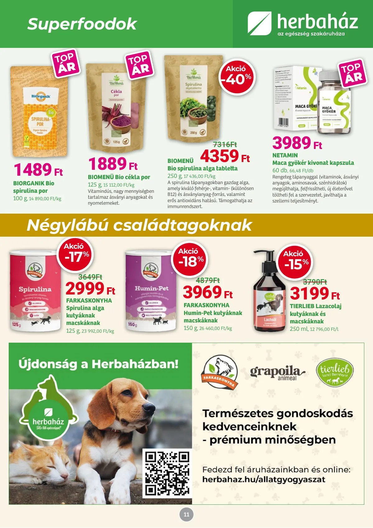 Herbahaz akciós újság 01.05–02.01 – 11. oldal