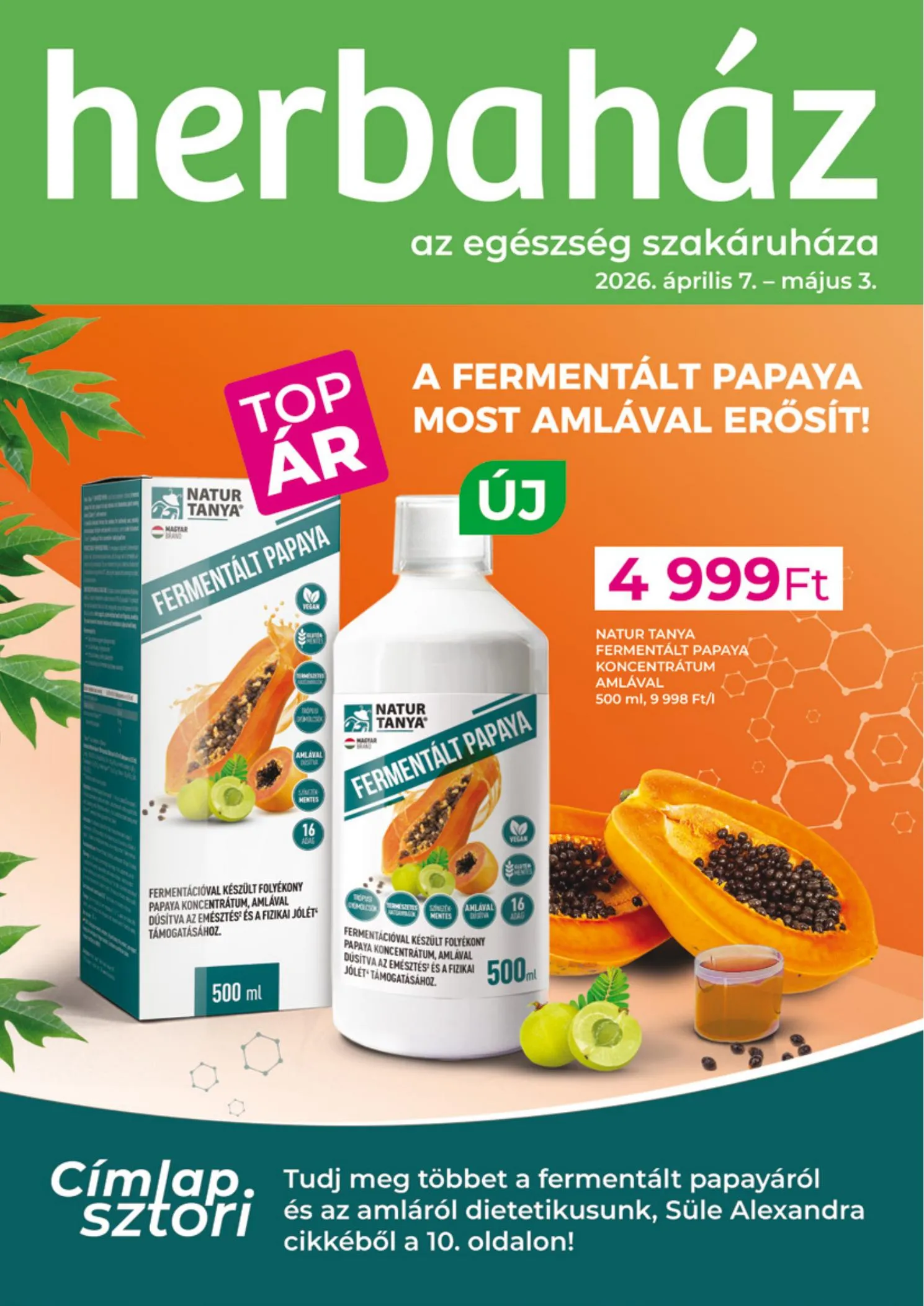 Herbahaz akciós újság 04.07–05.03