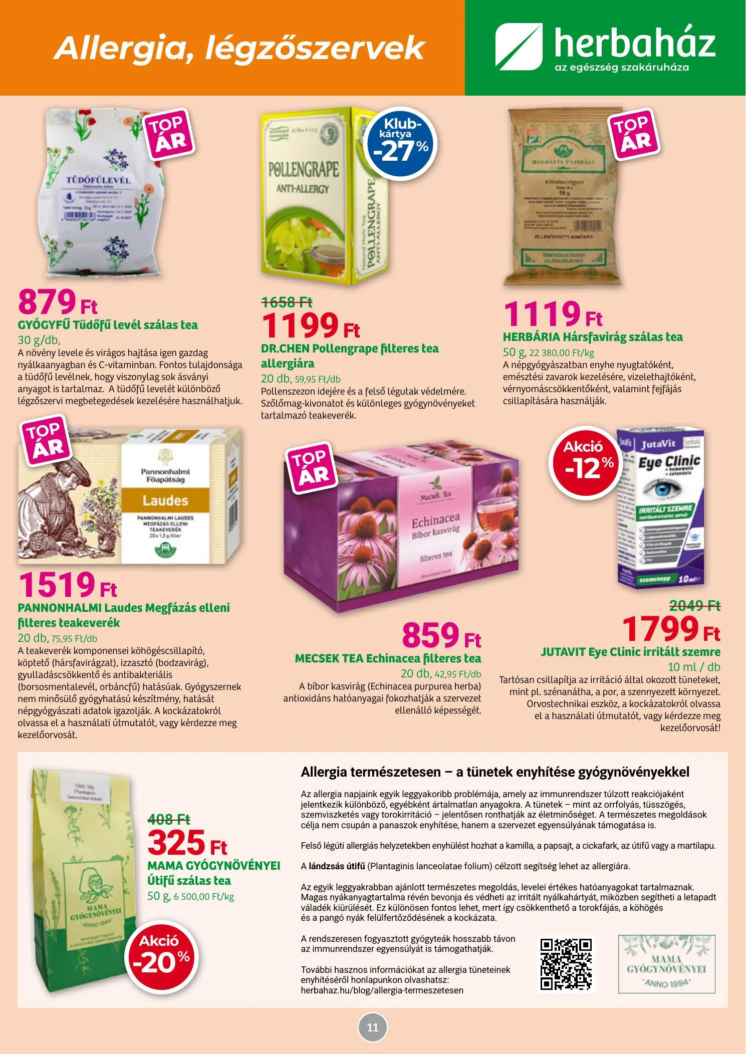 Herbahaz akciós újság 04.07–05.03 – 11. oldal