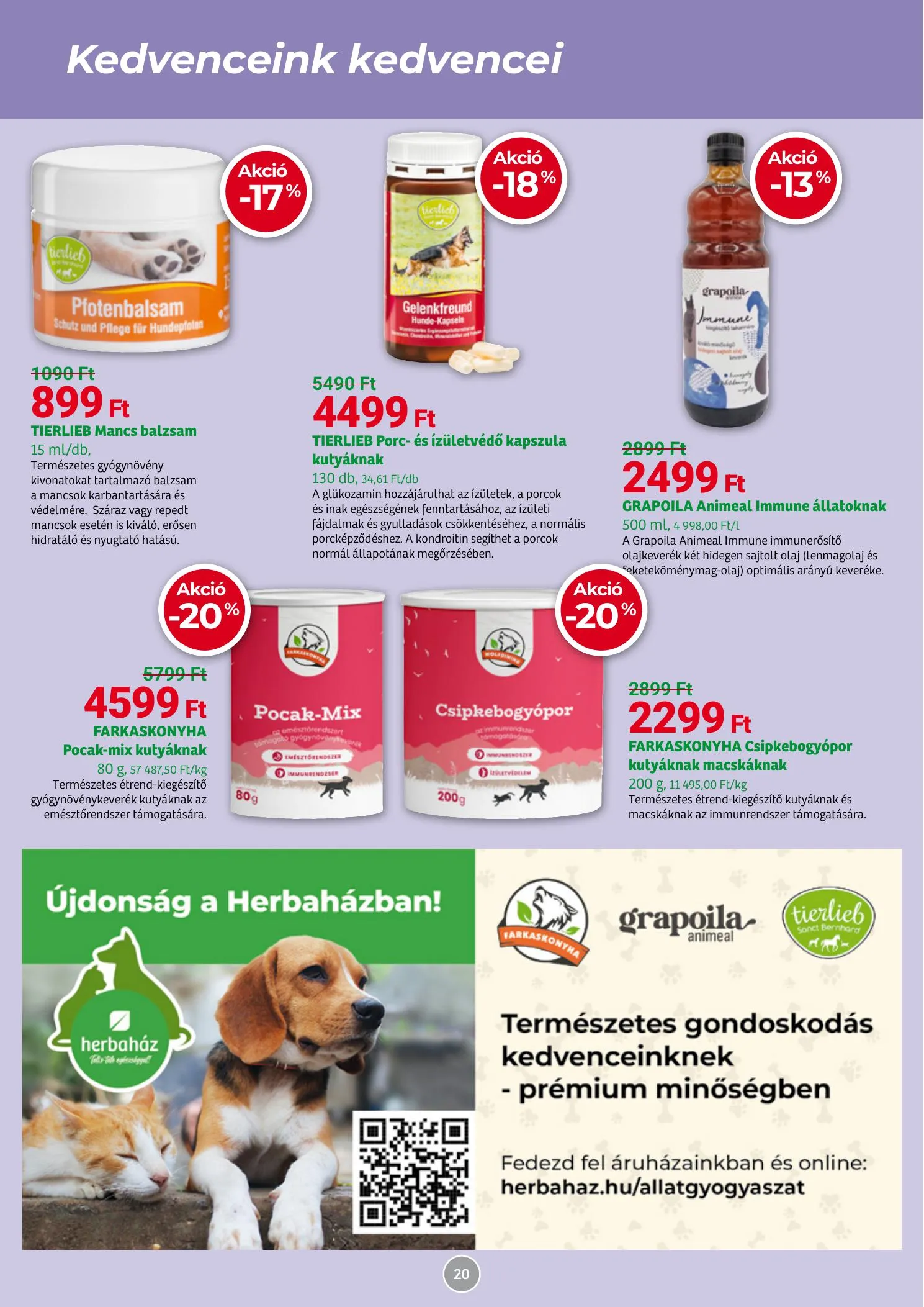 Herbahaz akciós újság 04.07–05.03 – 20. oldal