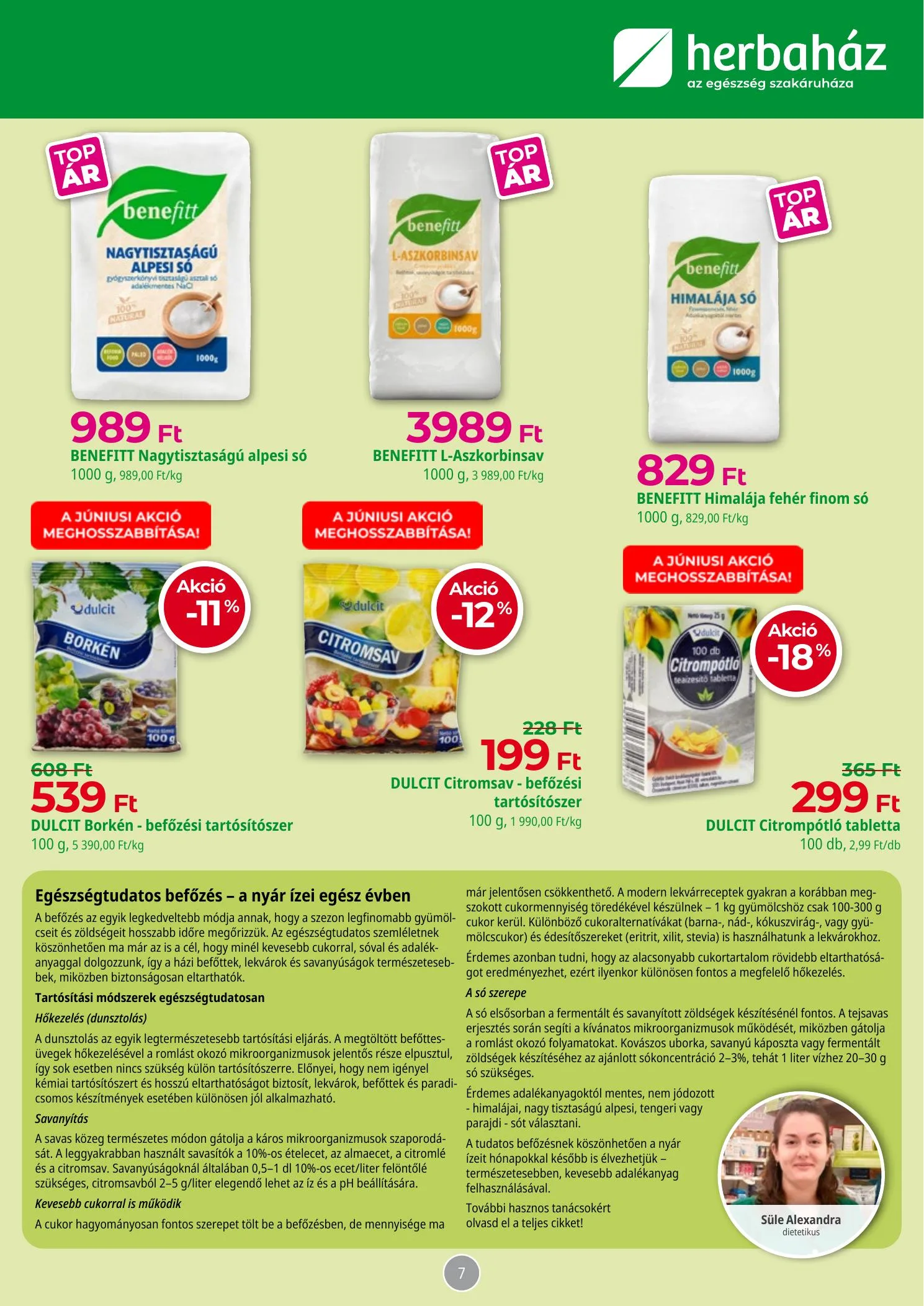 Herbahaz akciós újság 07.06–08.02 – 7. oldal