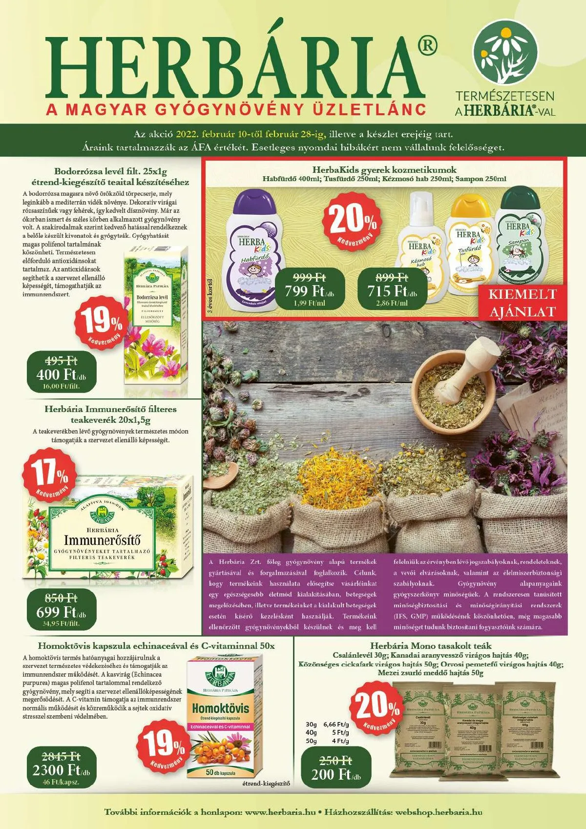 Herbaria akciós újság 02.10–02.28