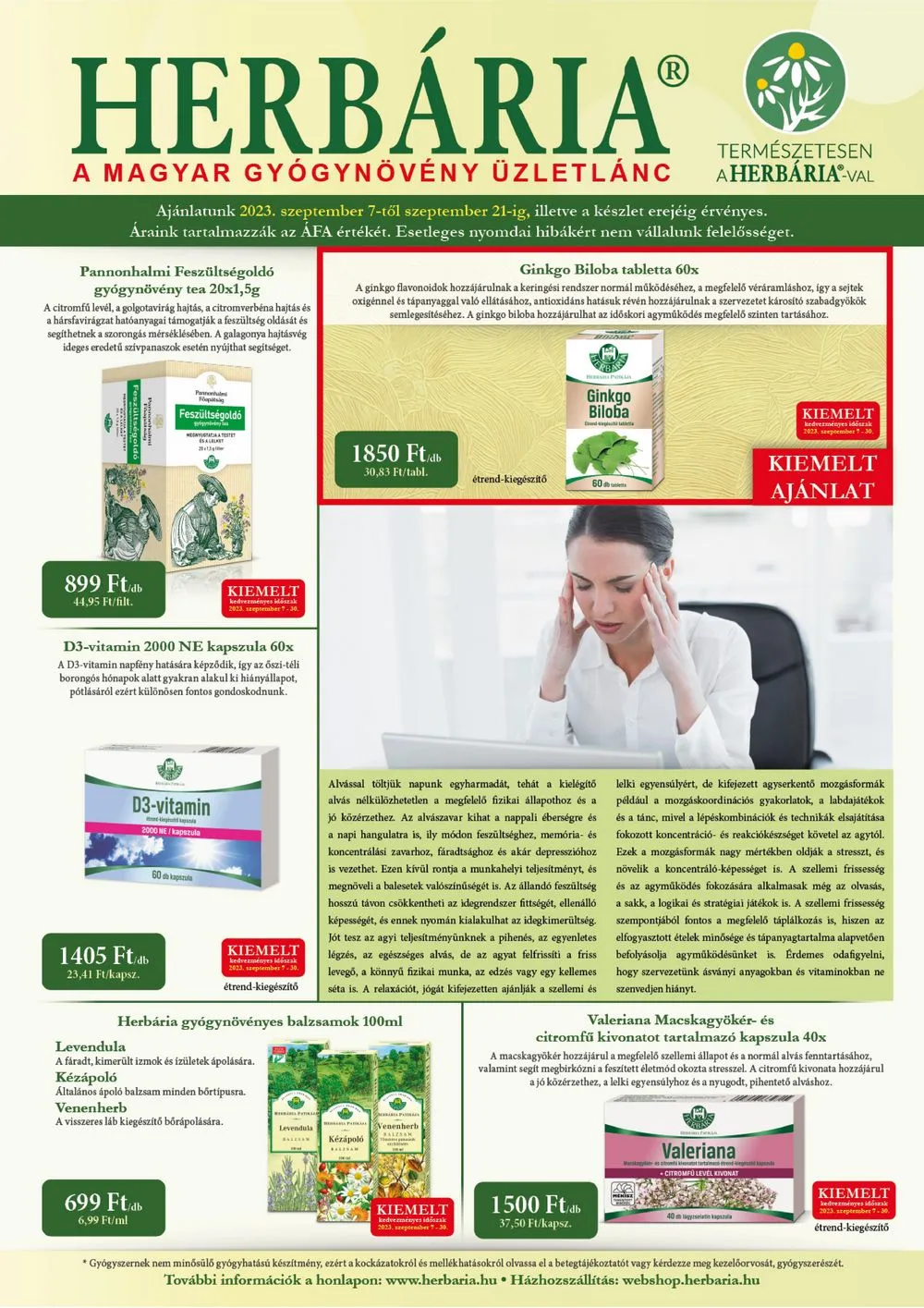 Herbaria akciós újság 09.07–09.21