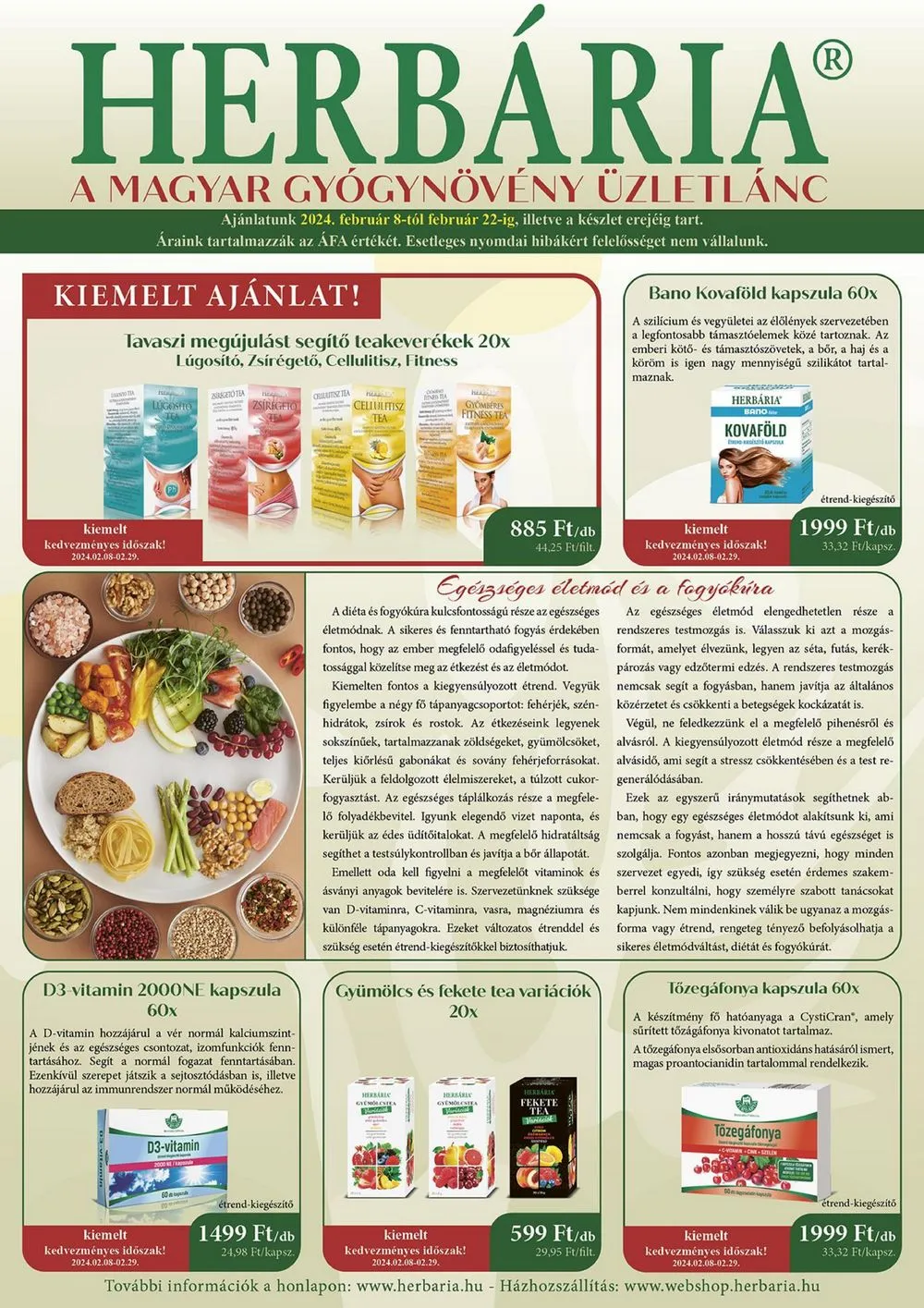 Herbaria akciós újság 02.08–02.22