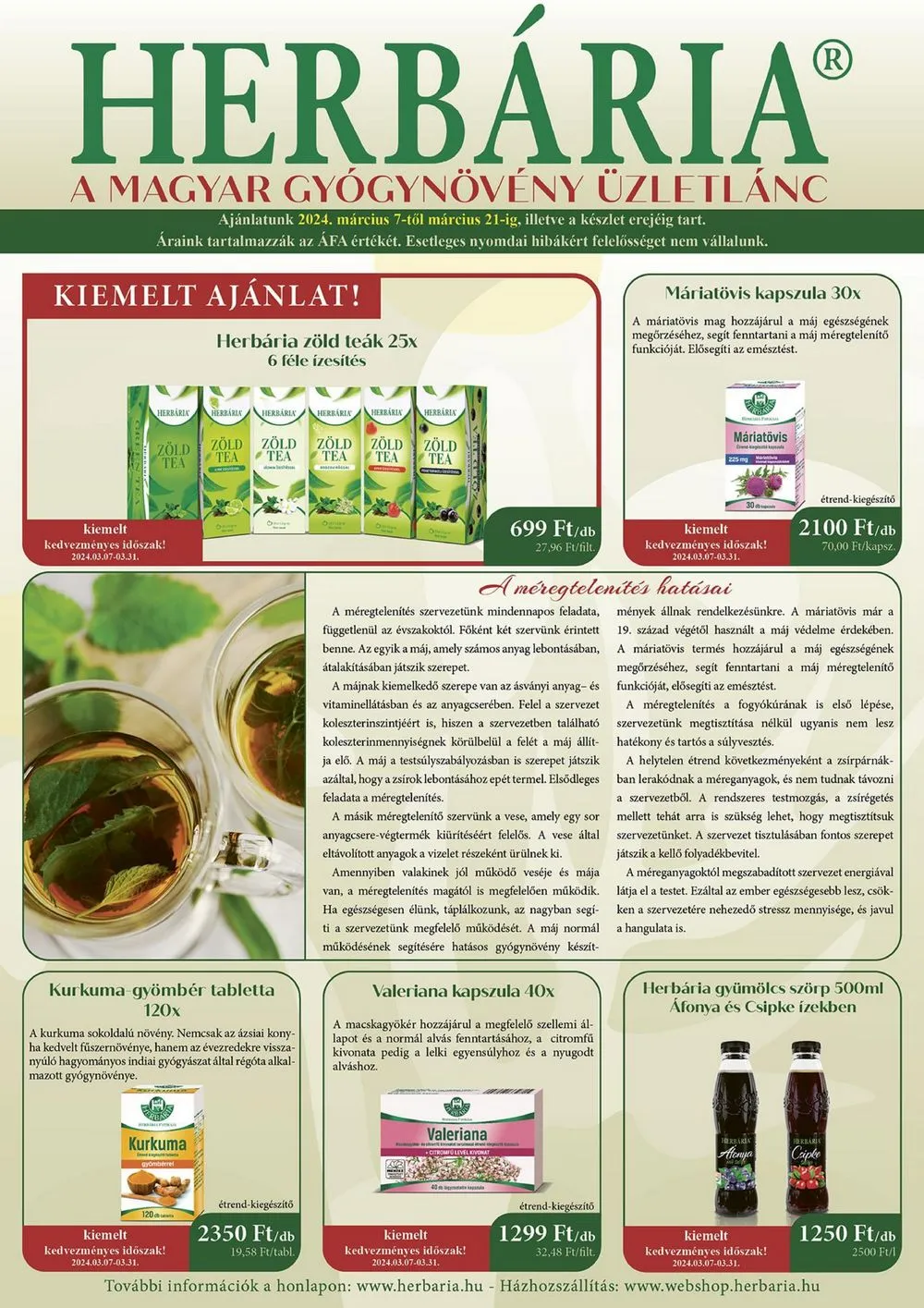 Herbaria akciós újság 03.07–03.21