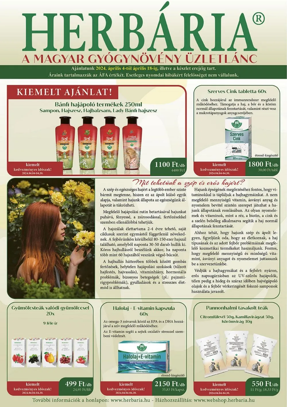 Herbaria akciós újság 04.04–04.18