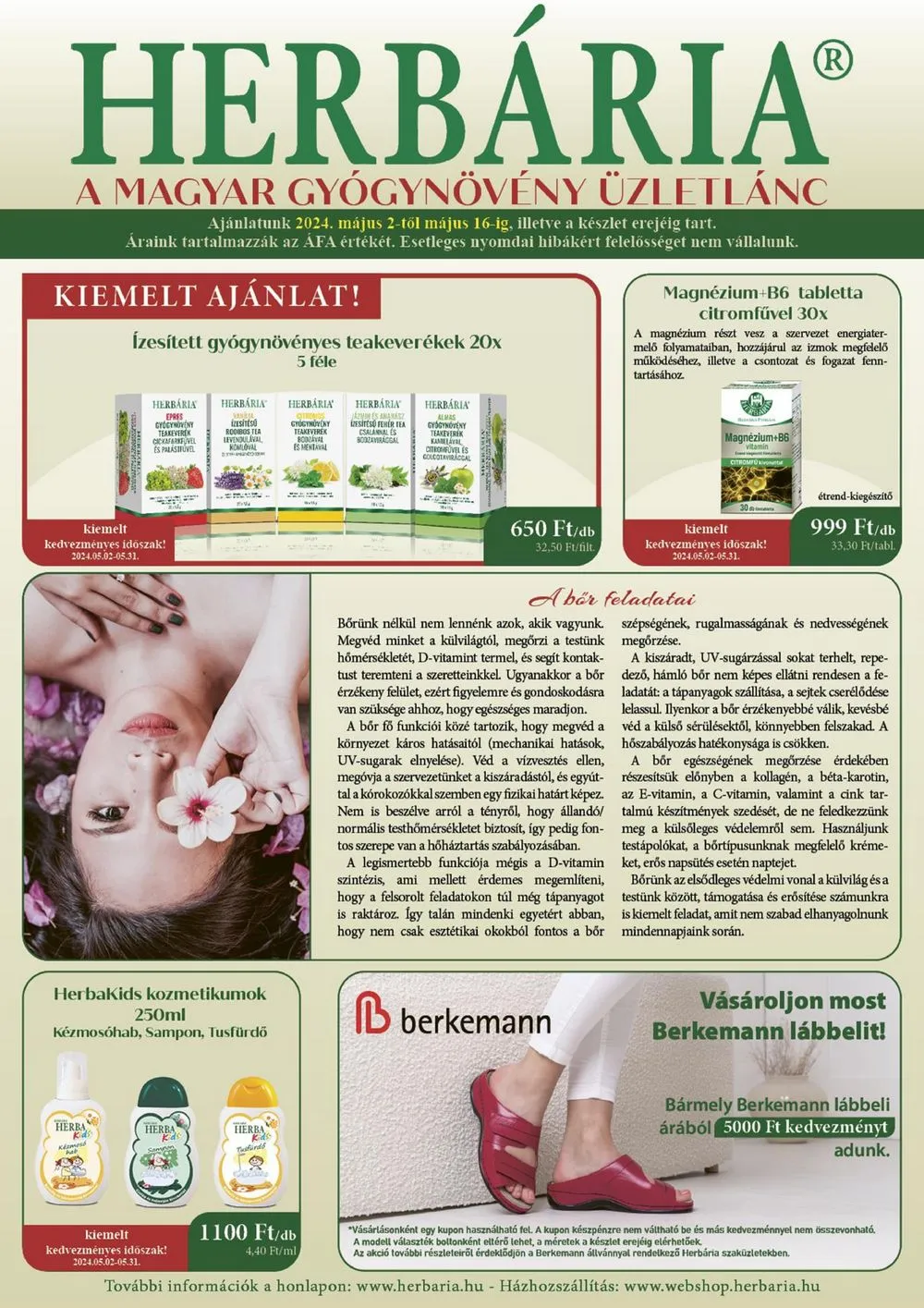 Herbaria akciós újság 05.02–05.16