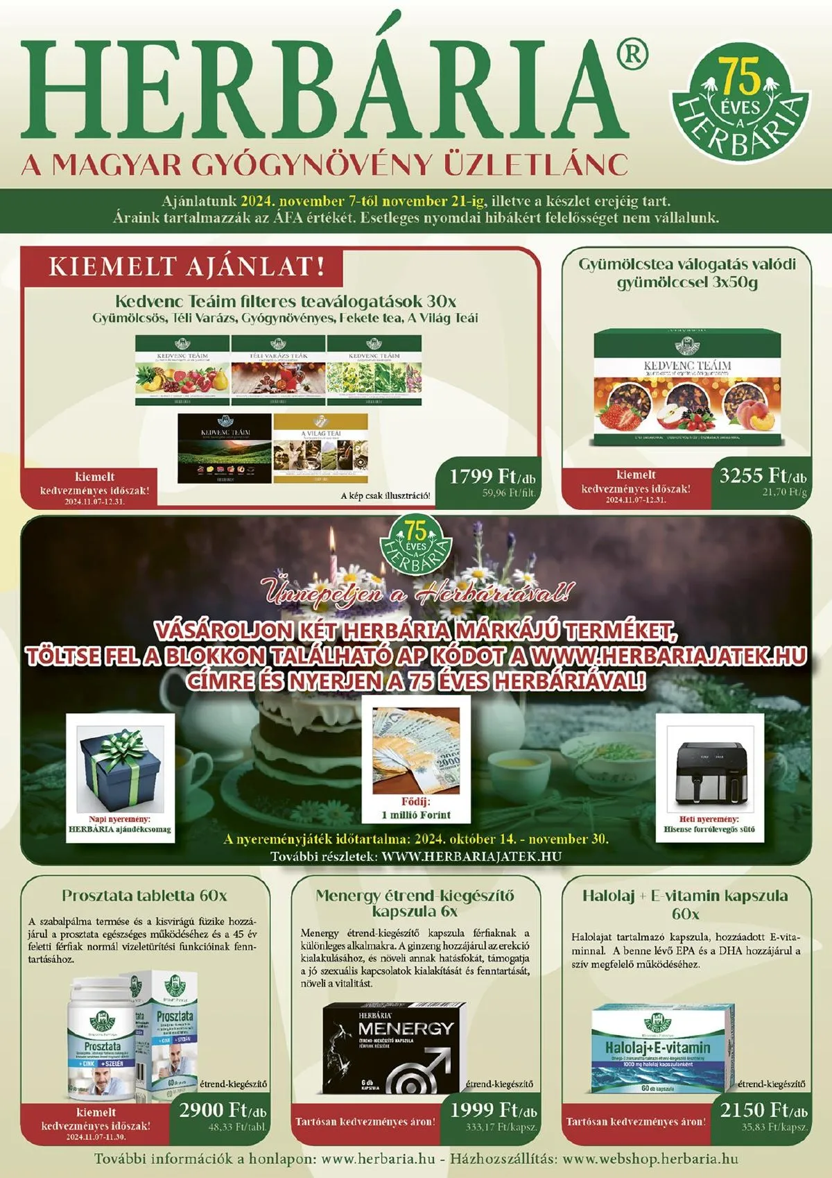 Herbaria akciós újság 11.07–11.21