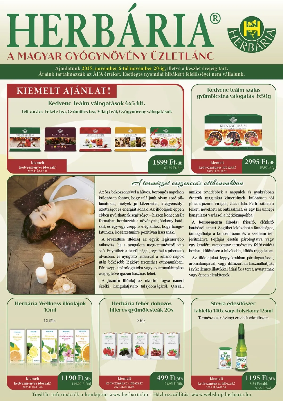 Herbaria akciós újság 11.06–11.20