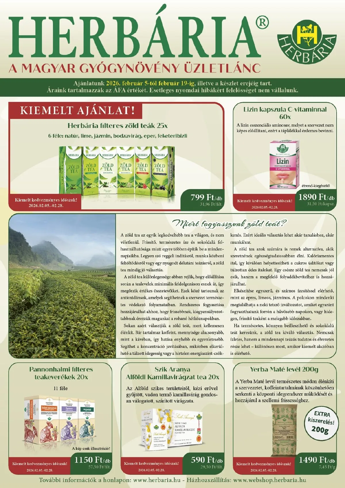 Herbaria akciós újság 02.05–02.19