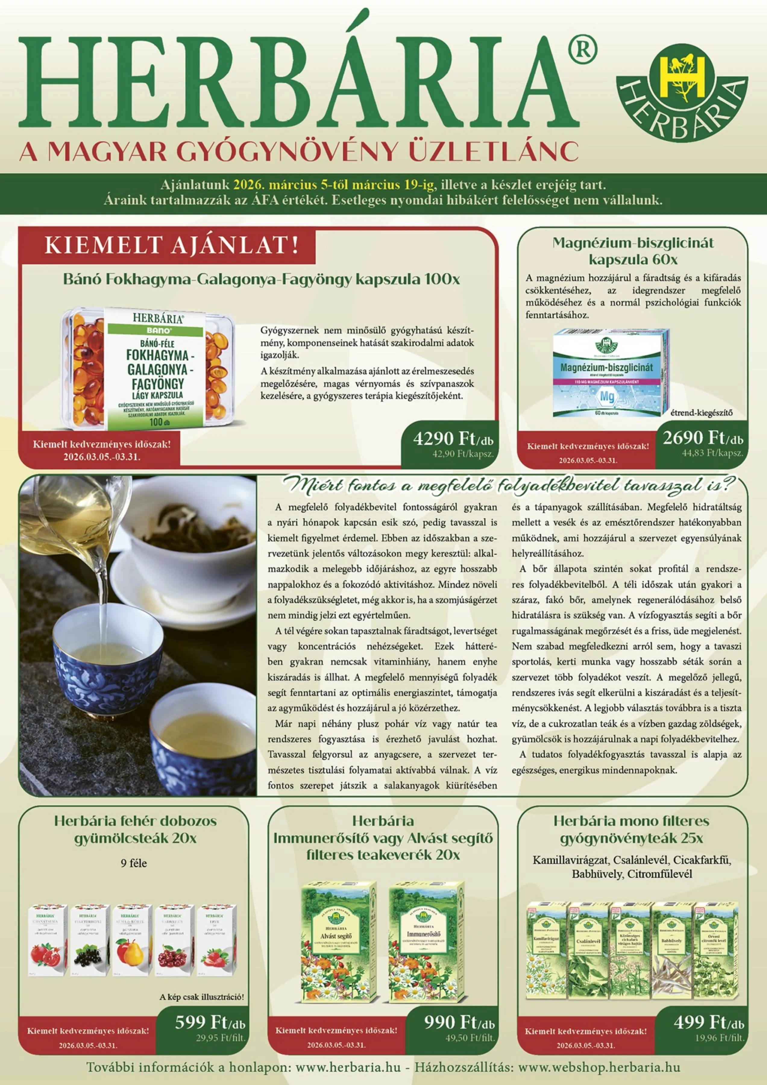 Herbaria akciós újság 03.05–03.19