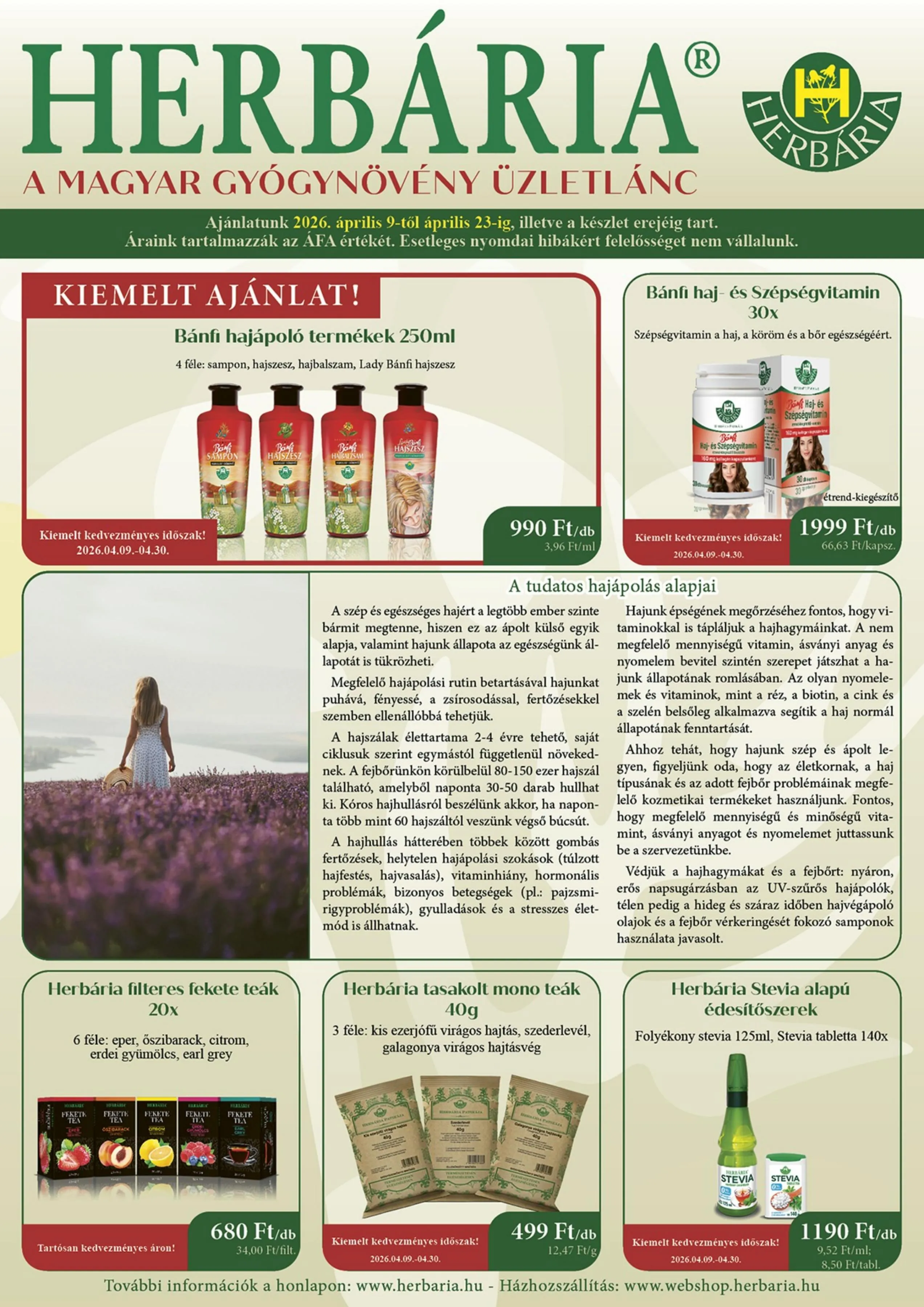 Herbaria akciós újság 04.09–04.23