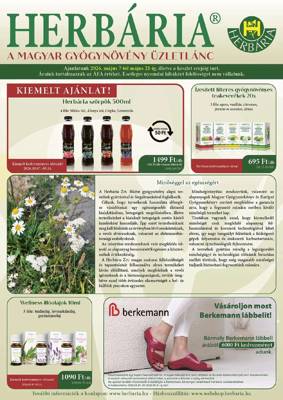 Herbaria akciós újság 05.07–05.21