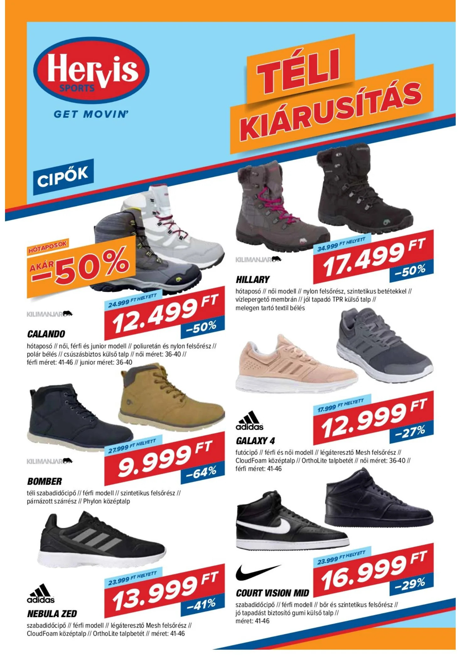 Hervis akciós újság 02.02–02.14 – 6. oldal