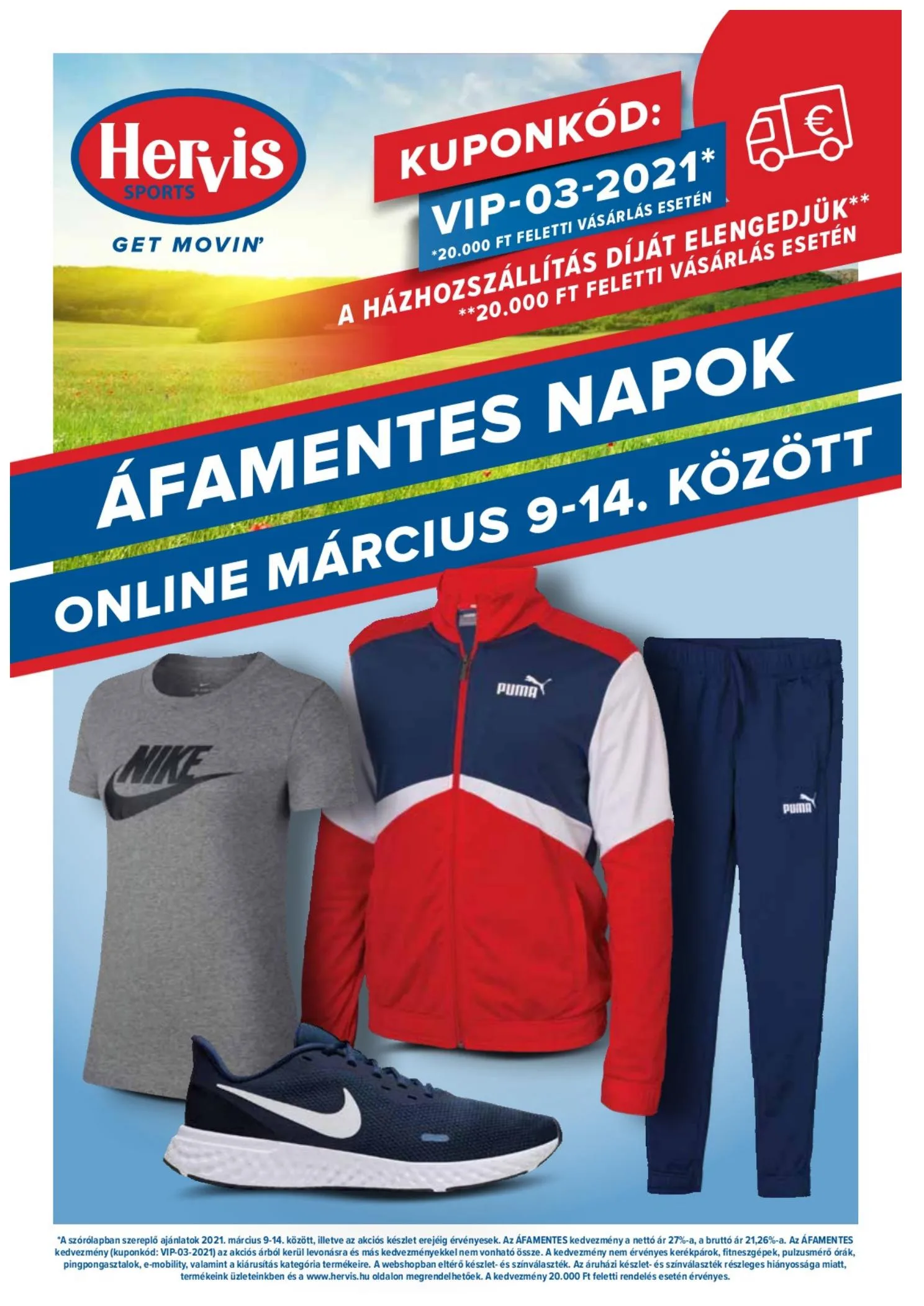 Hervis akciós újság 03.09–03.14
