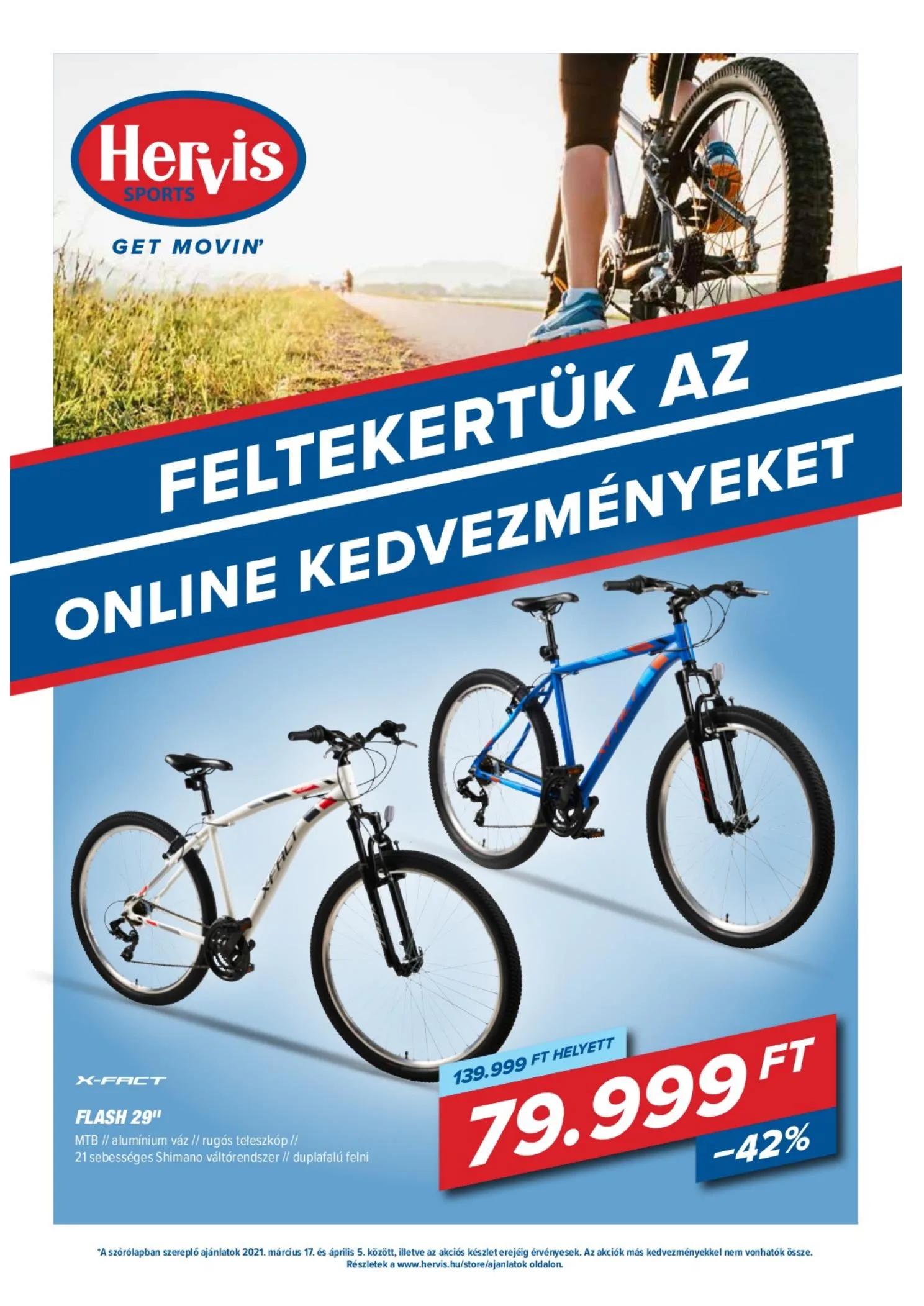 Hervis akciós újság 03.17–04.05
