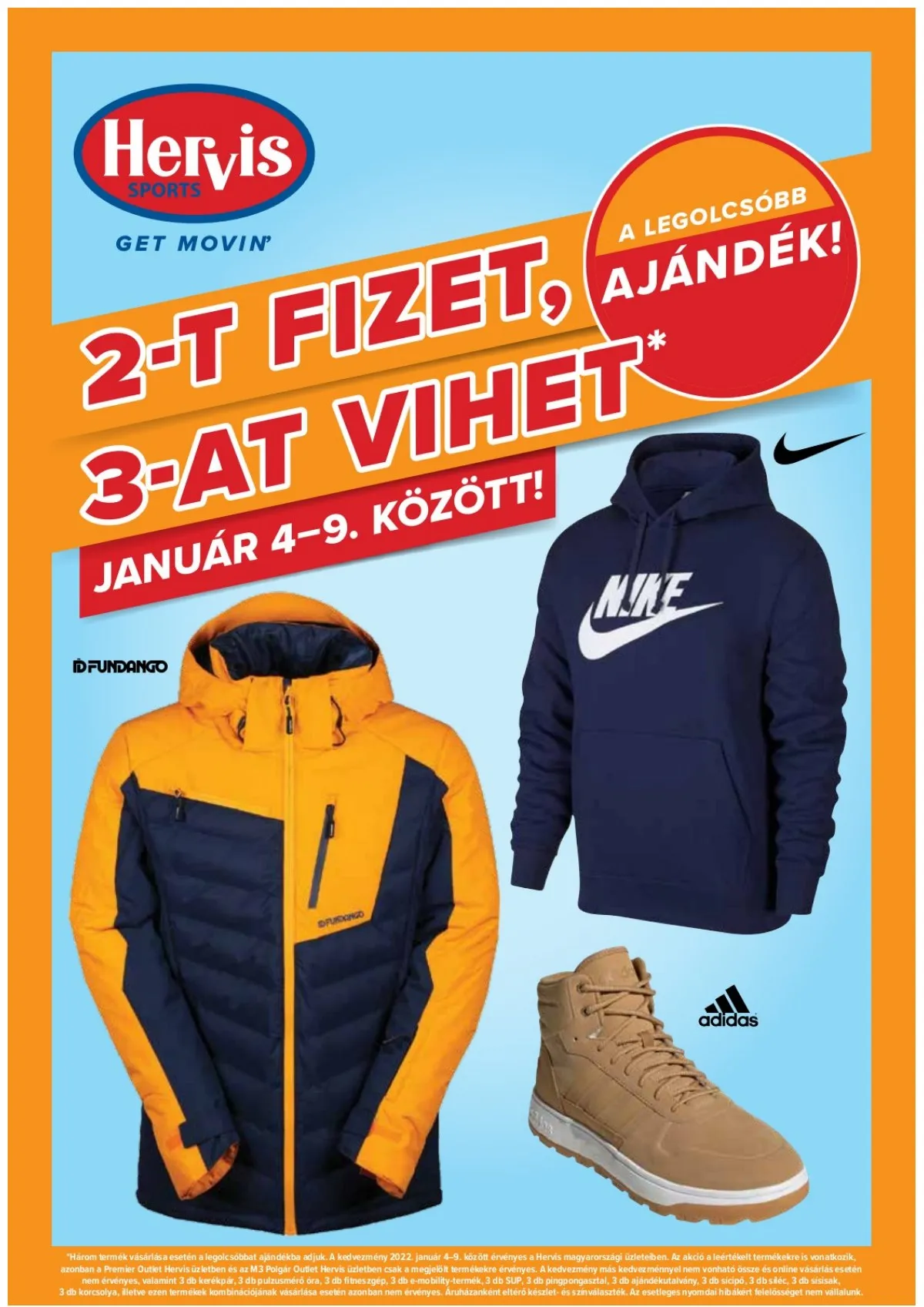 Hervis akciós újság 01.04–01.04
