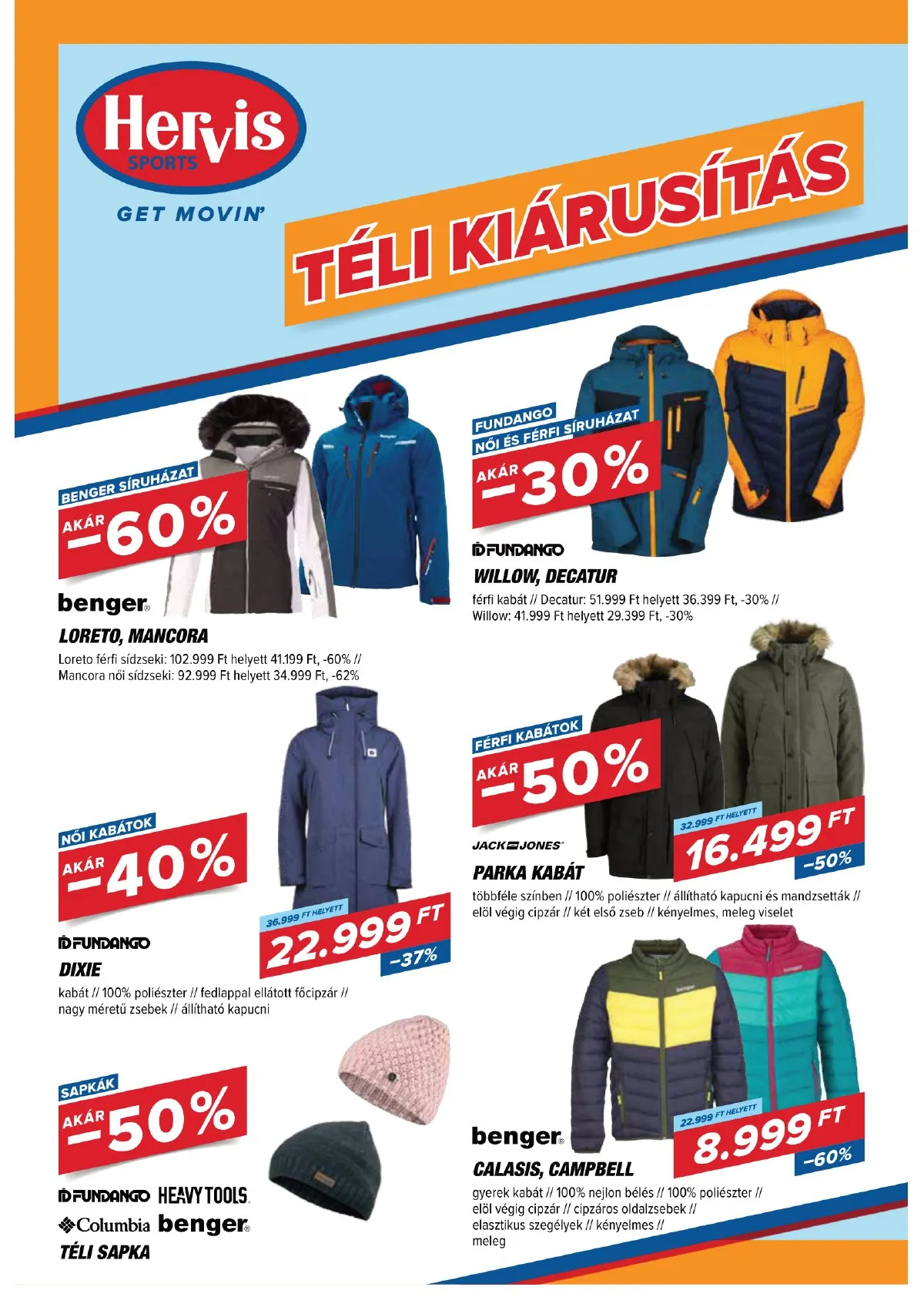 Hervis akciós újság 02.08–02.20 – 4. oldal