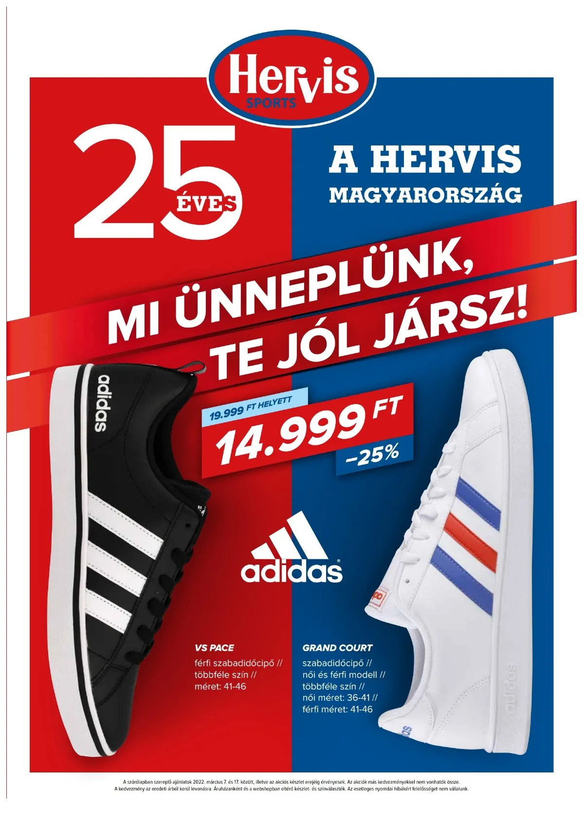 Hervis akciós újság 03.07–03.17