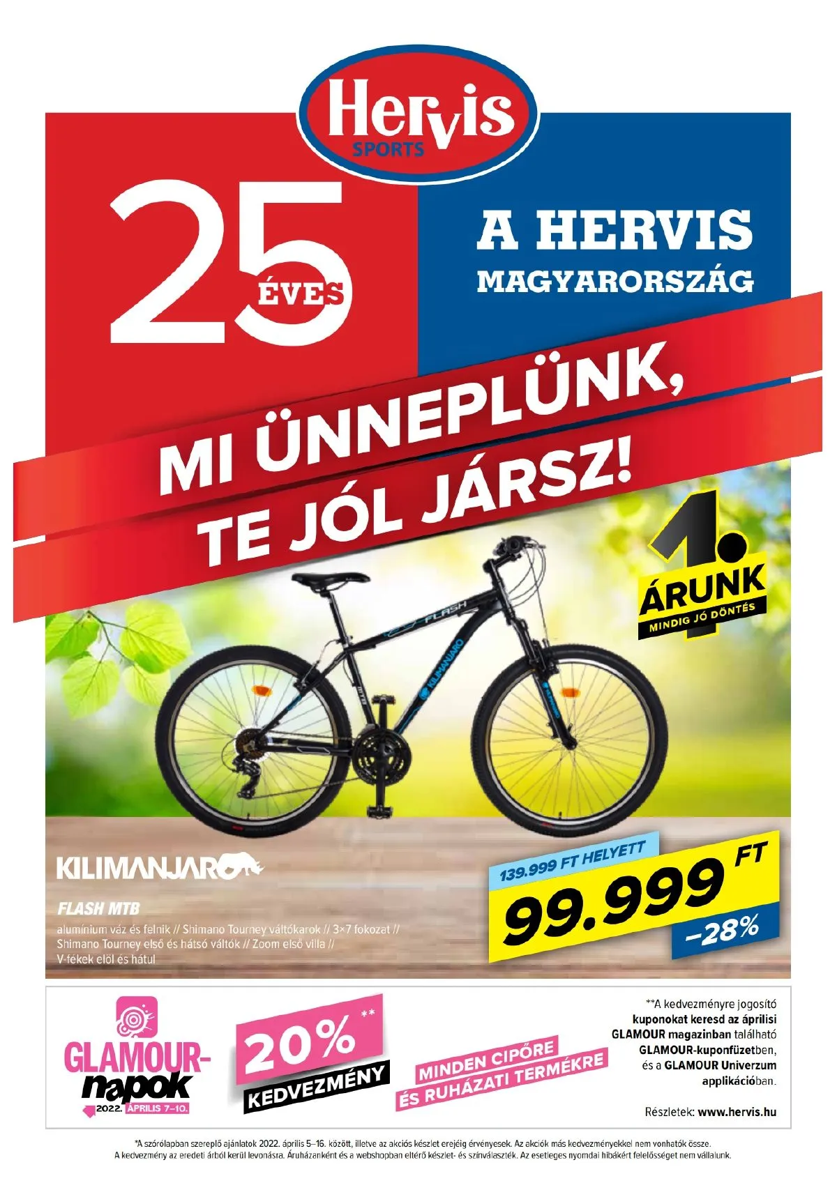 Hervis akciós újság 04.05–04.16