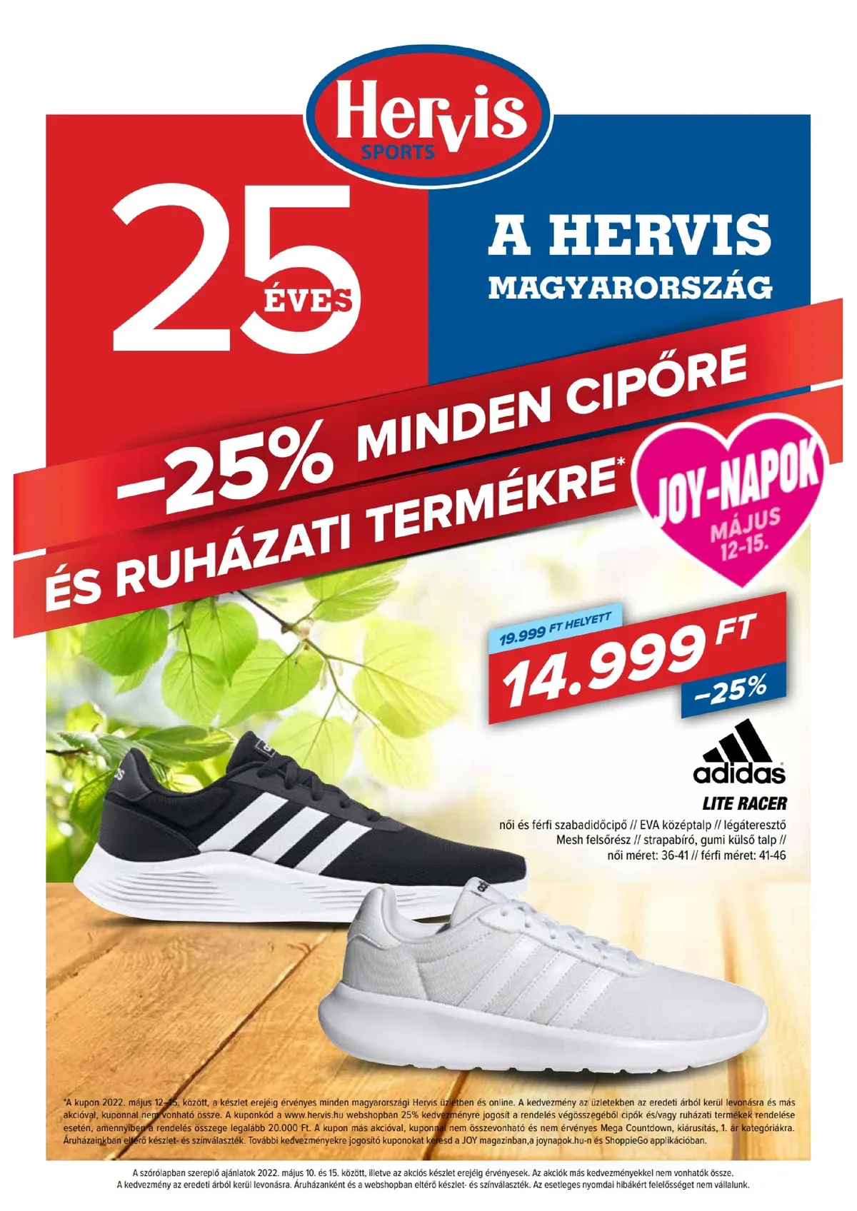 Hervis akciós újság 05.10–05.15