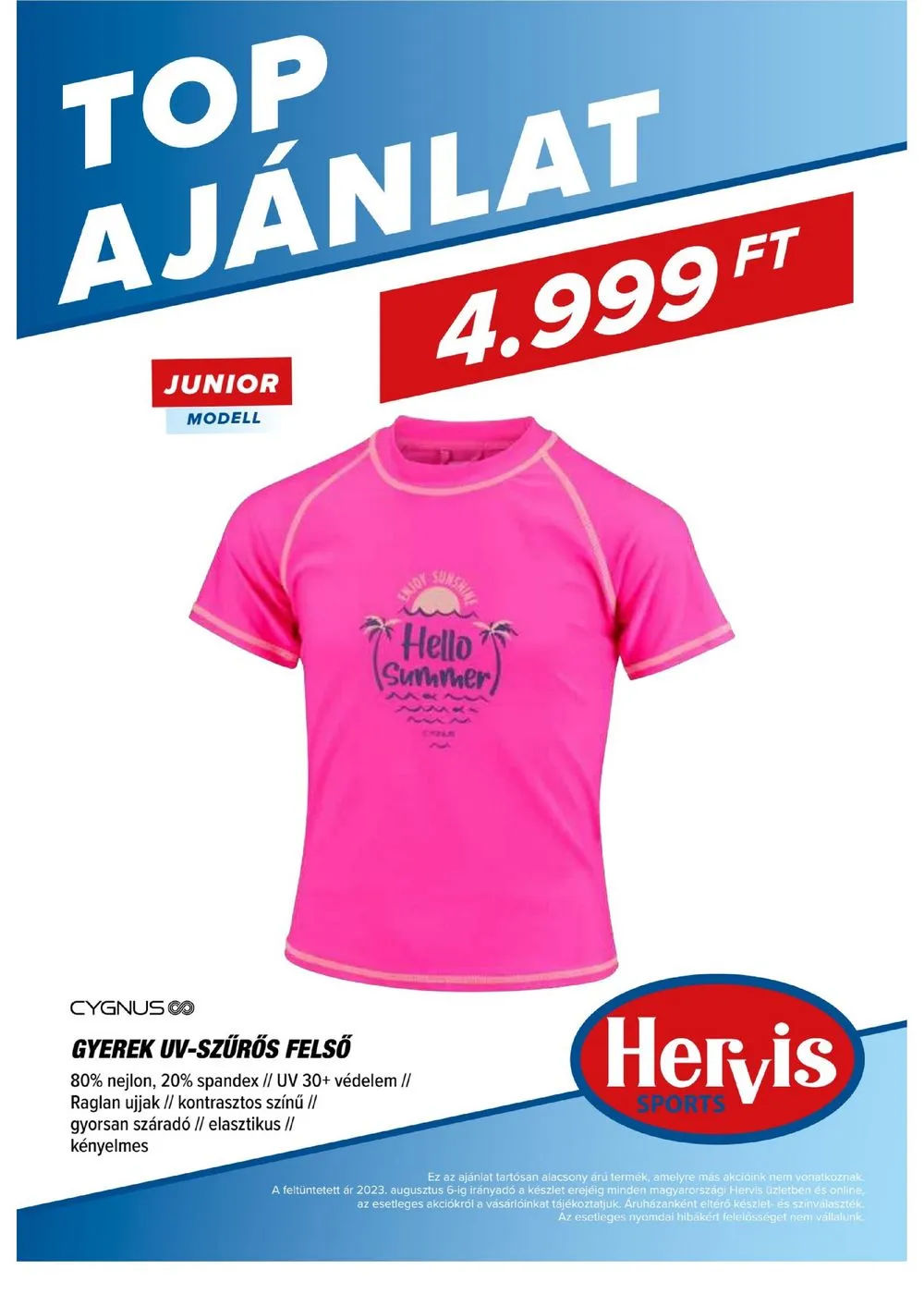 Hervis akciós újság 07.18–08.06 – 13. oldal