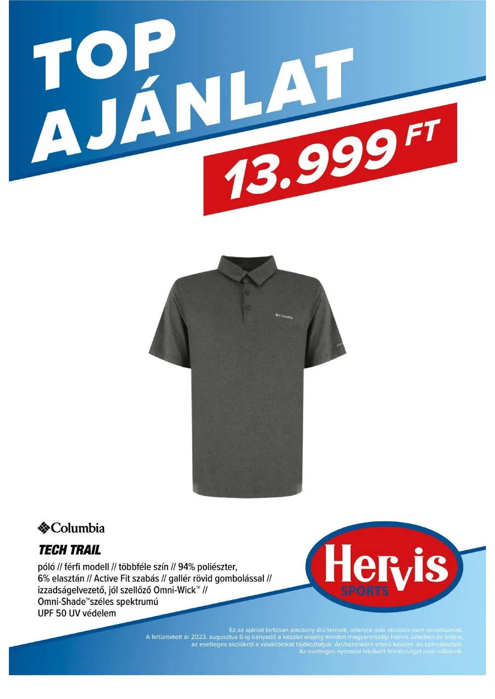 Hervis akciós újság 07.18–08.06 – 43. oldal