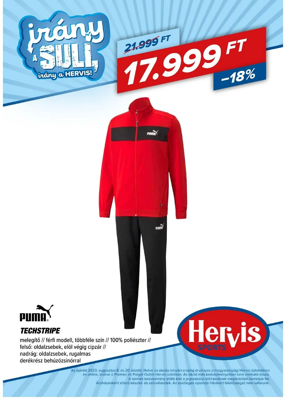 Hervis akciós újság 08.08–08.20 – 16. oldal