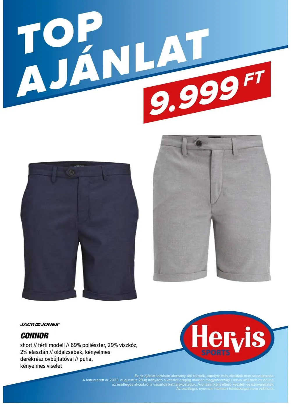 Hervis akciós újság 08.08–08.20 – 20. oldal